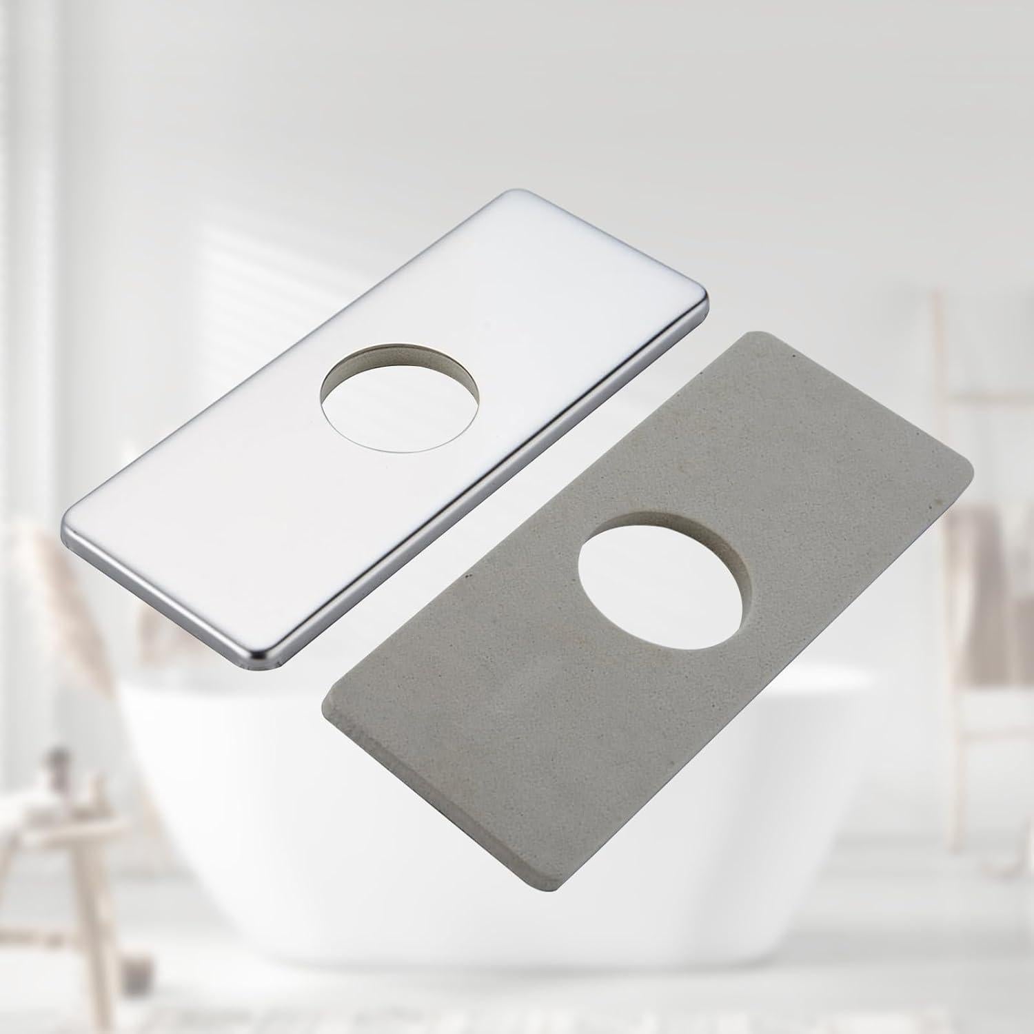 Tapa de Agujero de Lavabo BWE P-77 Cromo 1 Agujero 4"