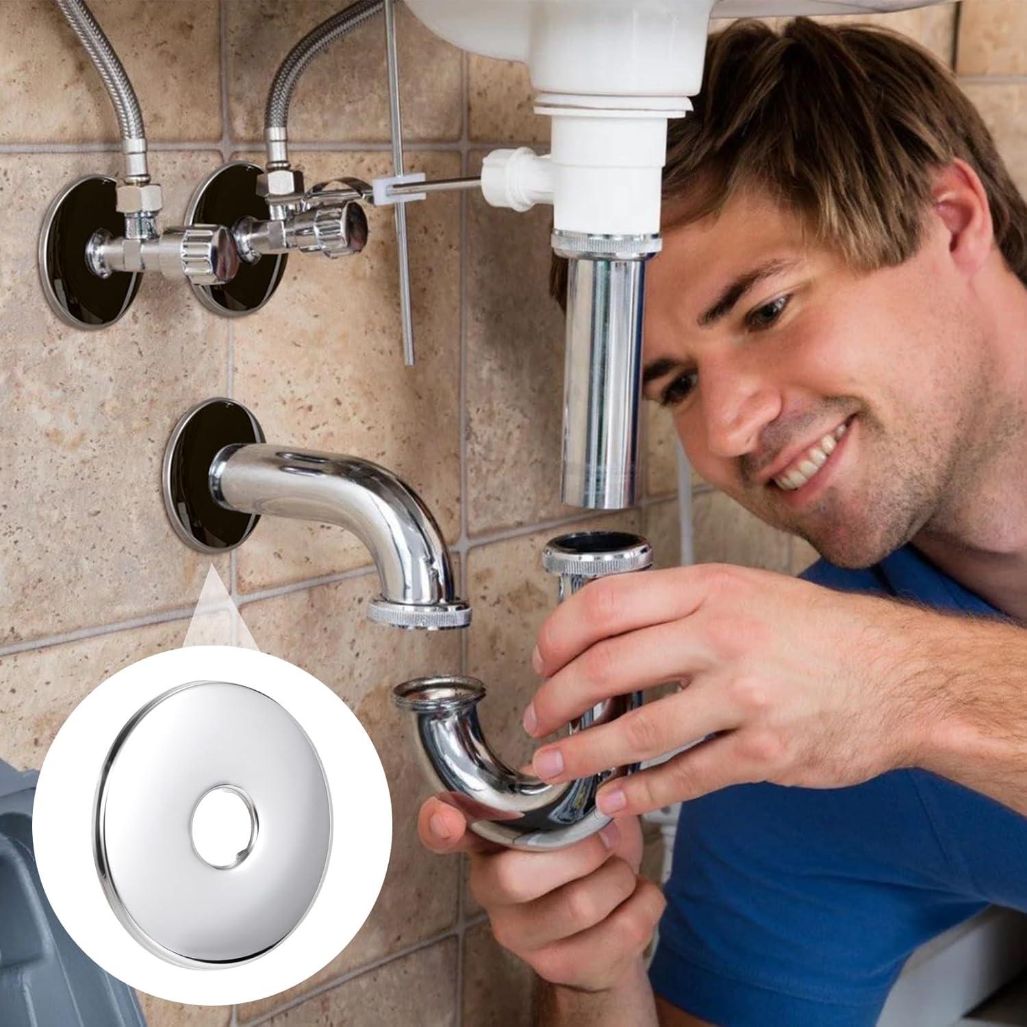 Paquete de 2 Flanges de Brazo de Ducha Isslly 8 cm Acero Inoxidable