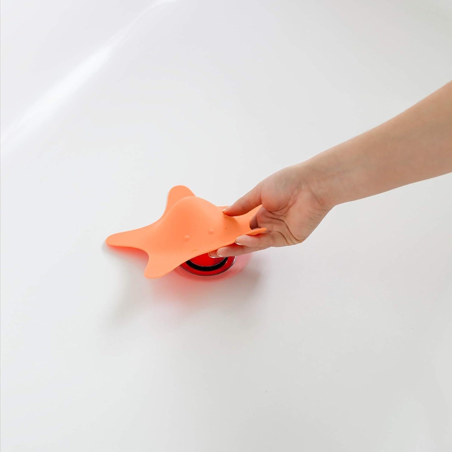 Cubierta de Drenaje Boon Star para Baño Bebé - Naranja