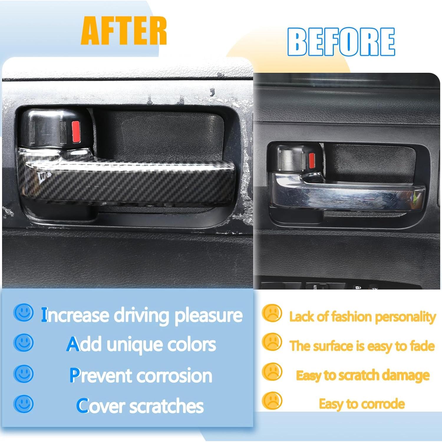 Cubierta Decorativa Mango Interior Puerta Toyota Tundra 2007-2021