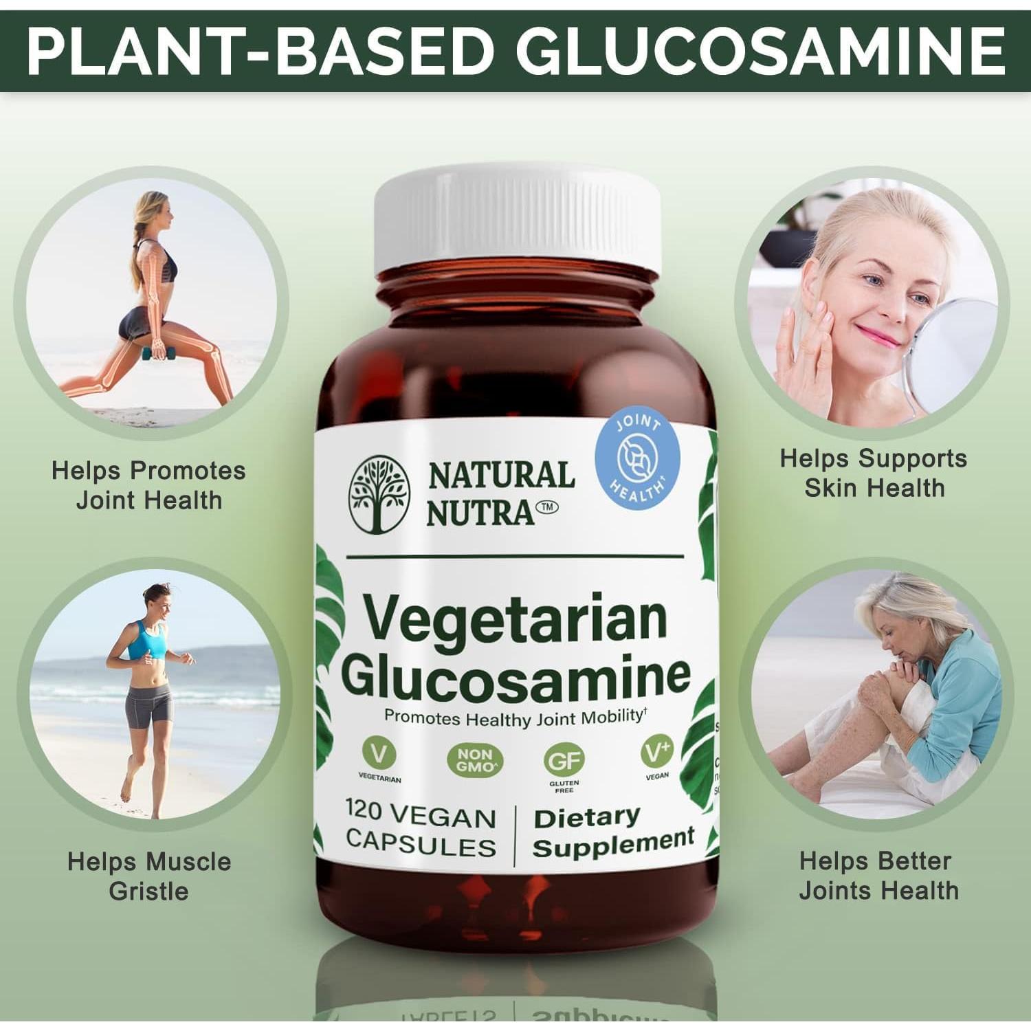 Glucosamina Clorhidrato Vegana Natural Nutra 750mg 120 Cápsulas