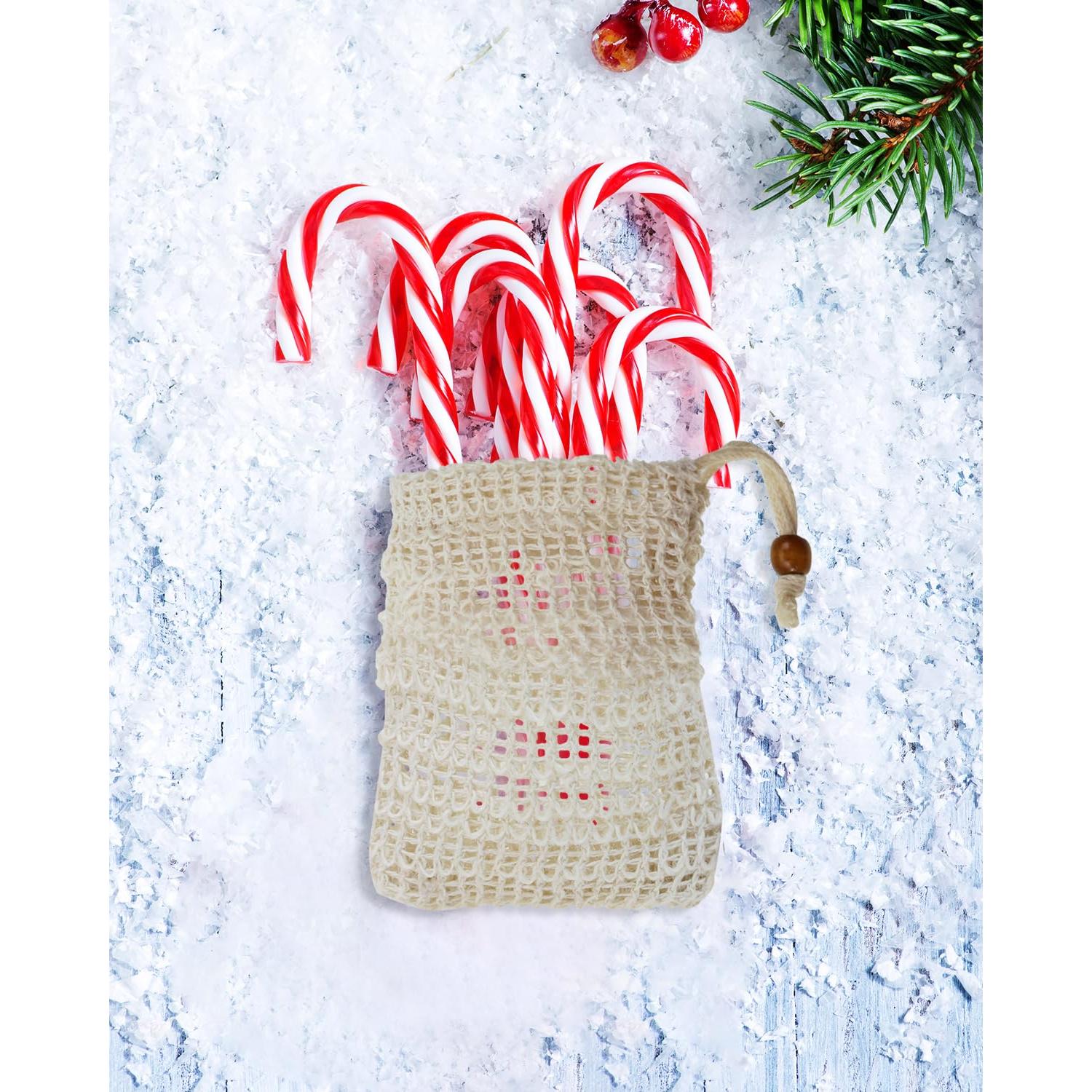 3pcs Bolsa de Jabón Red de Sisal Natural 10x12cm Albaricoque