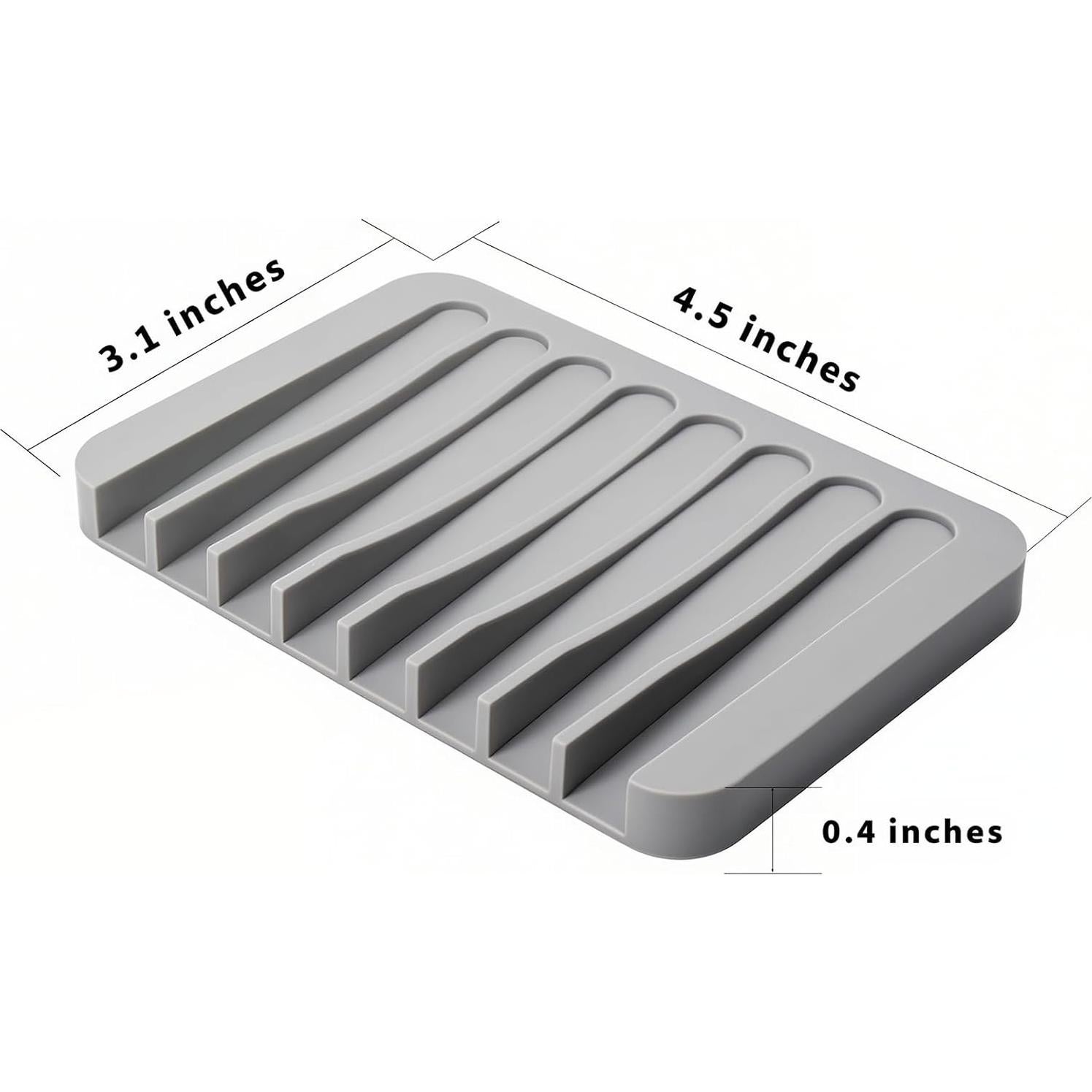 Juego de 2 Platos de Jabón Autodrenantes Eduftis - Silicona