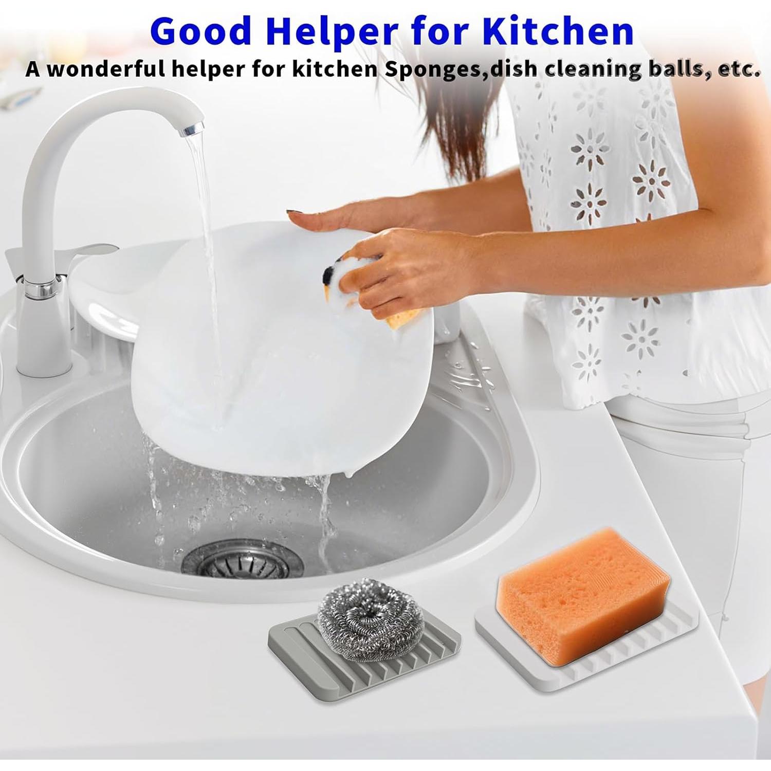 Juego de 2 Platos de Jabón Autodrenantes Eduftis - Silicona