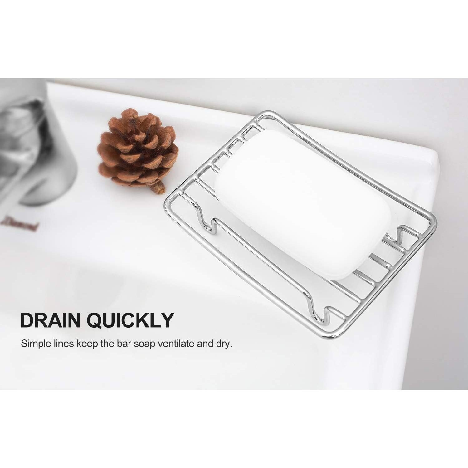 Soporte para Jabón en Barra GUUKAR Acero Inoxidable Cromo