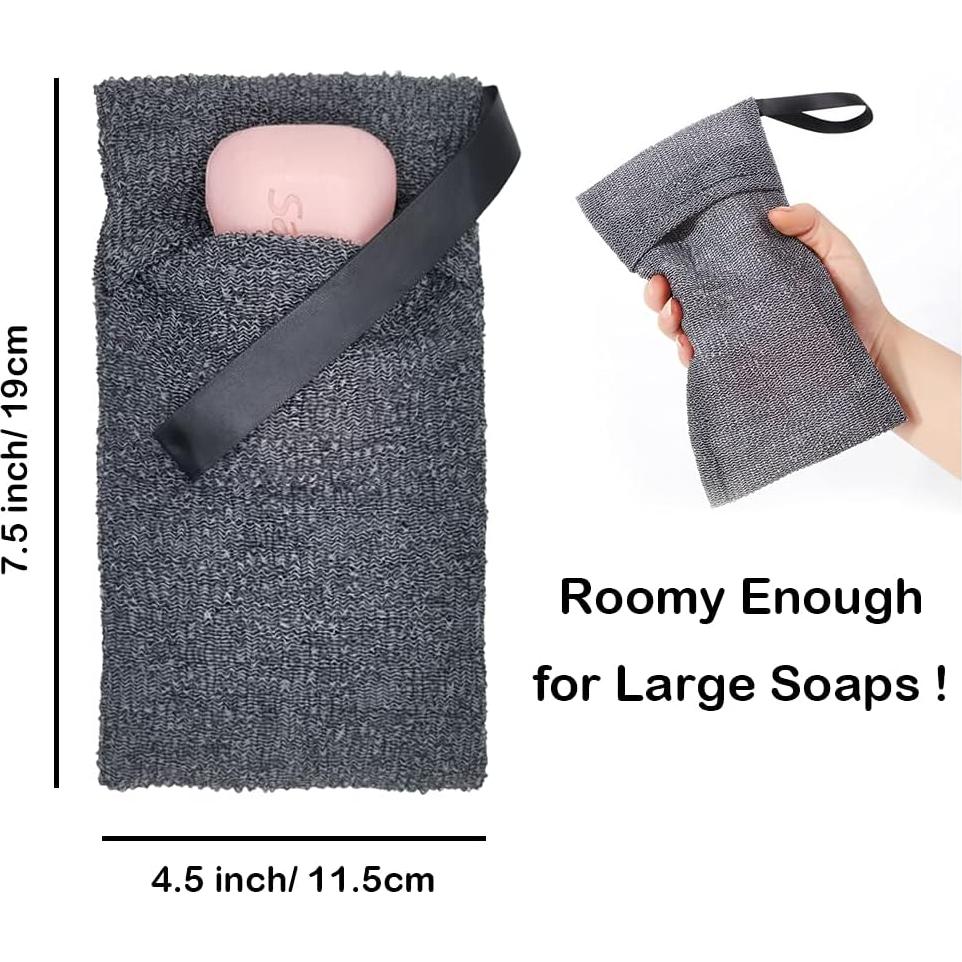 Conjunto 6 Ahorradores de Jabón y Bolsa Exfoliante Futglobal