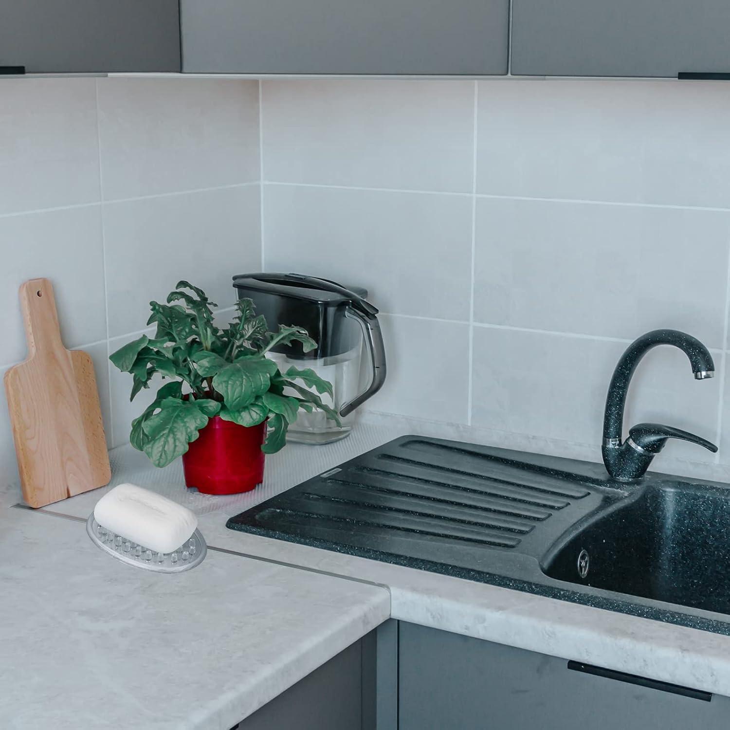 Soporte de Jabón de Plástico Transparente Yoande - 2 Pcs