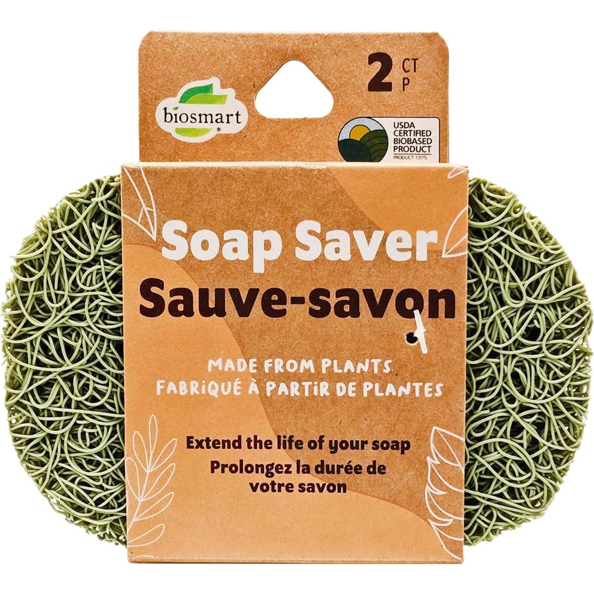 Ahorra Jabón Ecológico BioSmart - 2 Unidades, Antideslizante