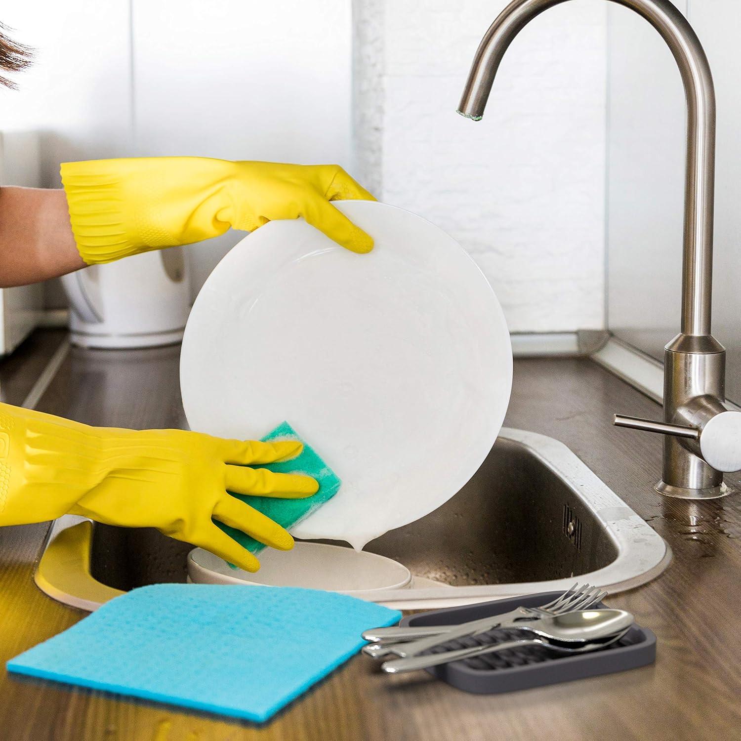 Soporte de Esponja de Silicona ZAPPOWARE Gris 15x11 cm