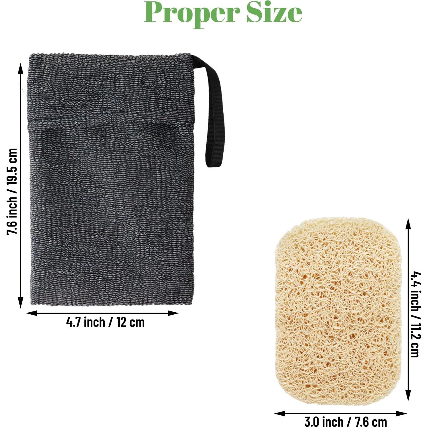 Set 5 Pcs Bolsa Ahorra Jabón + Almohadillas Exfoliadoras ZAGQIG