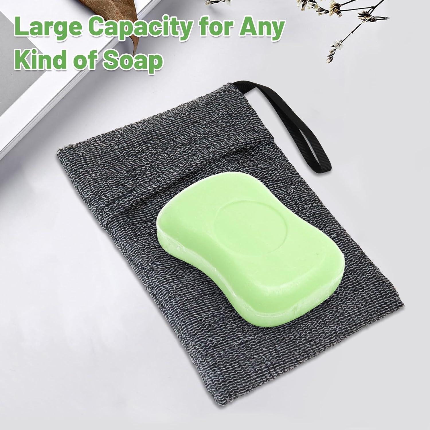 Set 5 Pcs Bolsa Ahorra Jabón + Almohadillas Exfoliadoras ZAGQIG