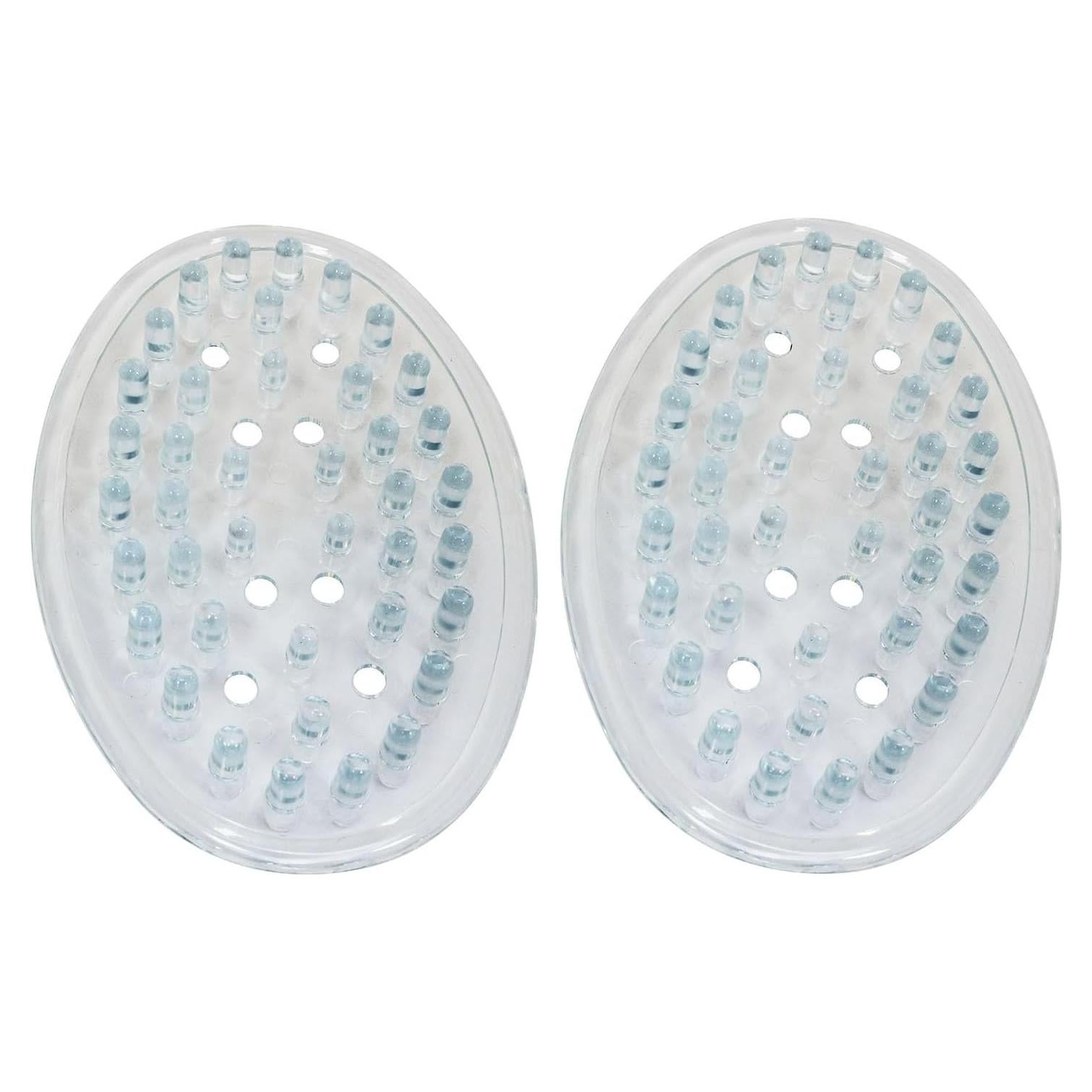 Contenedor de Jabón de Plástico PVC Transparente - 2 Piezas