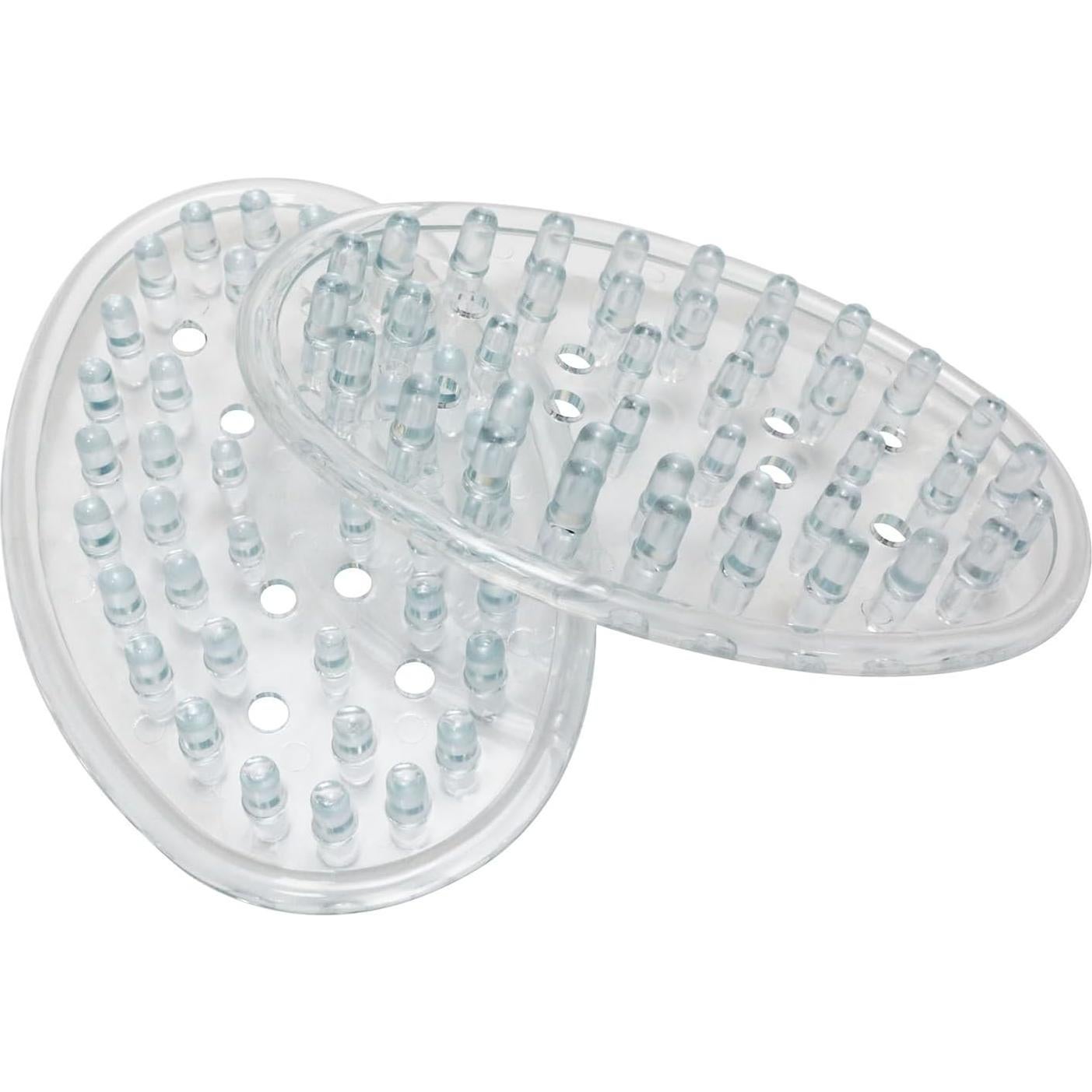 Contenedor de Jabón de Plástico PVC Transparente - 2 Piezas