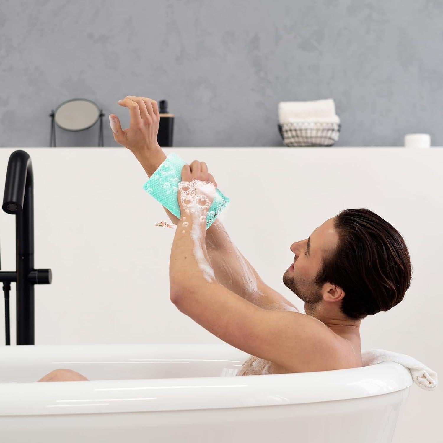 Paquete de 4 Bolsas Ahorra Jabón Sliverdew Exfoliantes 14x9cm