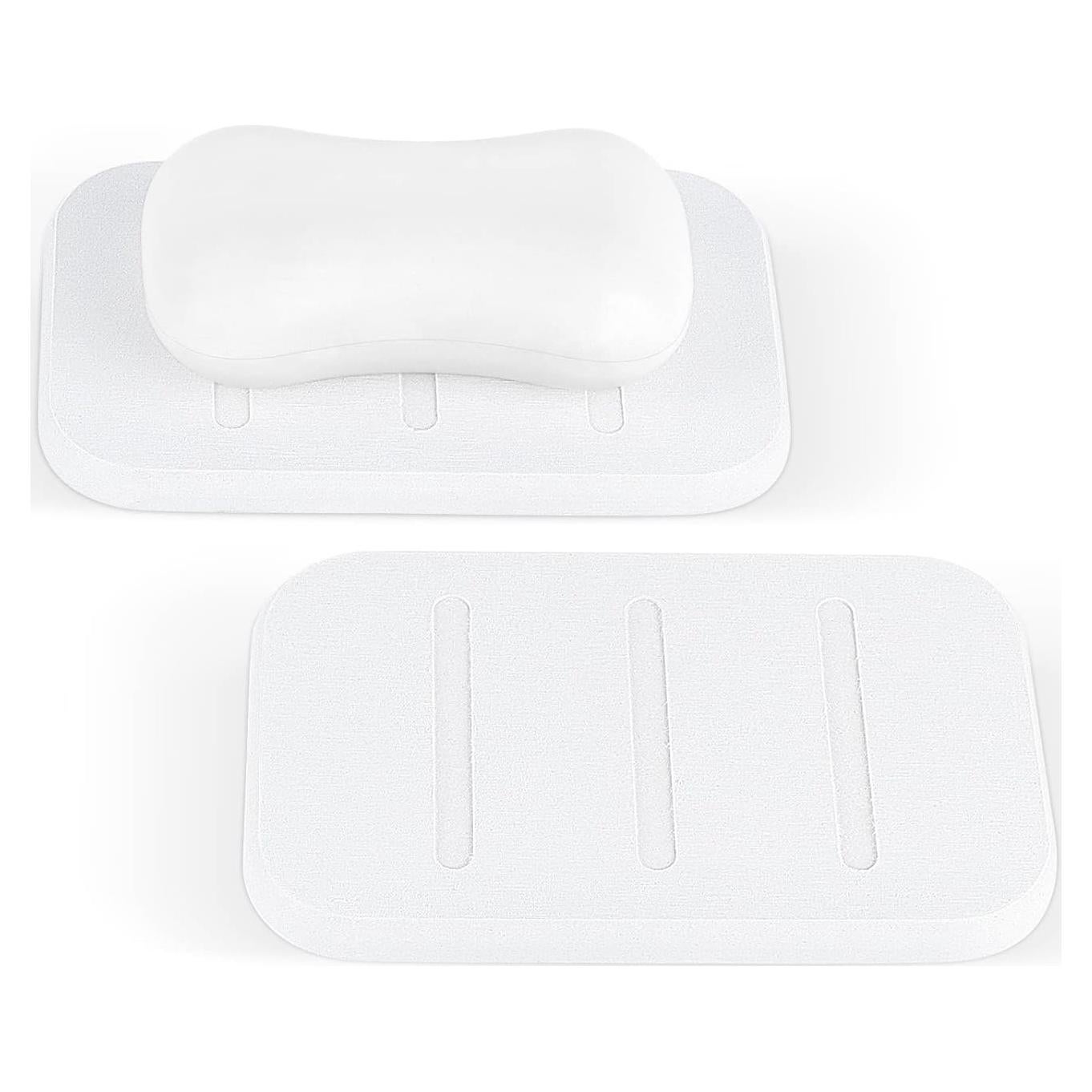 Paquete de 2 Platos de Jabón Diatomeas Adorila - Blanco