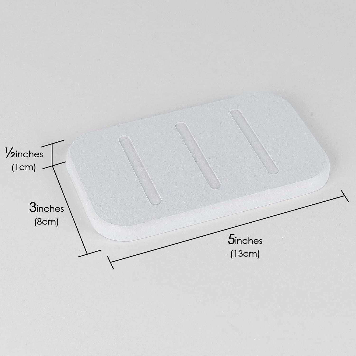 Paquete de 2 Platos de Jabón Diatomeas Adorila - Blanco