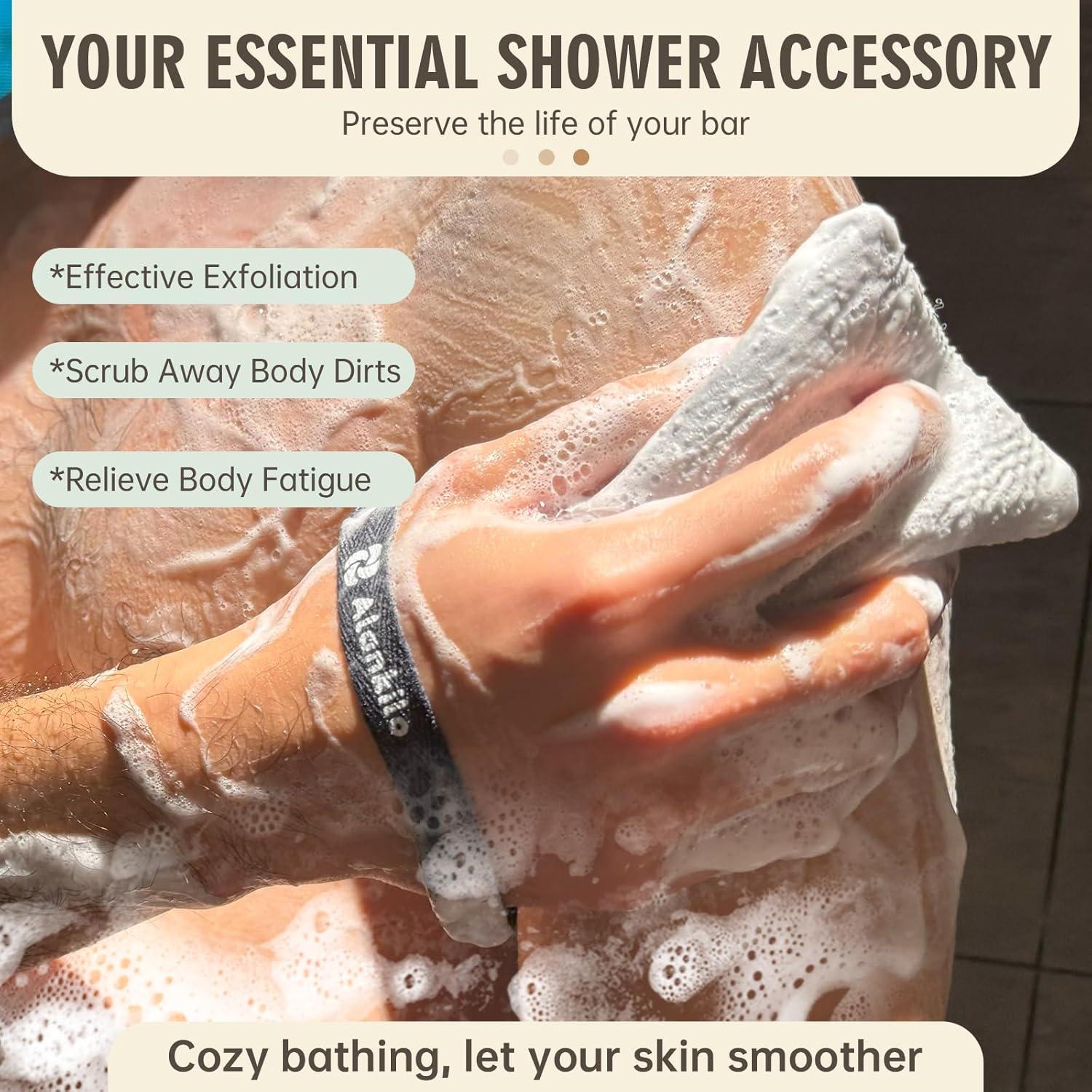 Bolsas de Jabón Exfoliantes Alankilo - 2 Piezas Gris