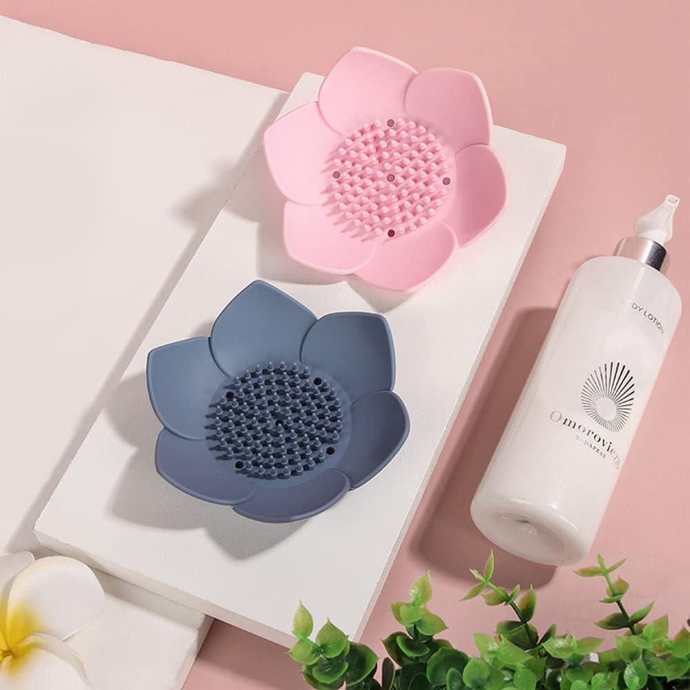 Soporte para Jabón de Silicona Leuapl - 4 Colores, Drenaje