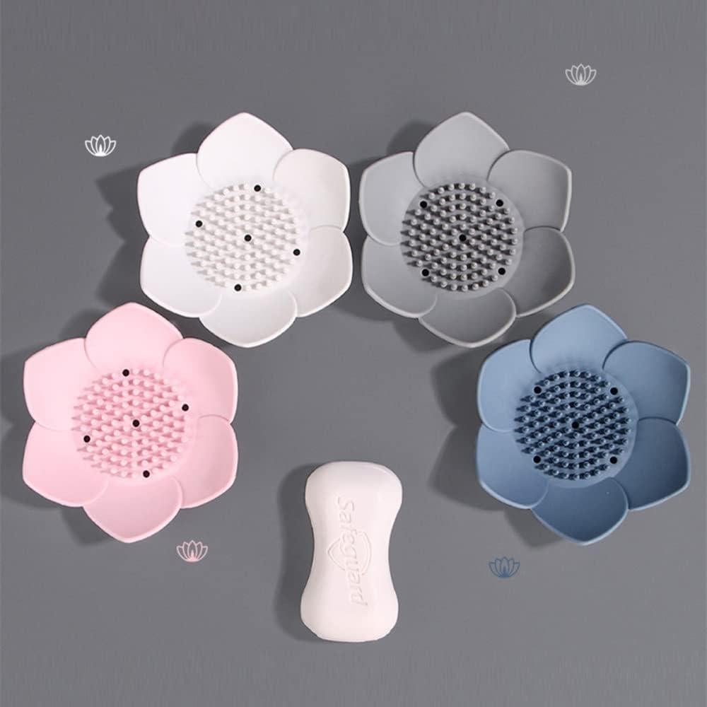 Soporte para Jabón de Silicona Leuapl - 4 Colores, Drenaje