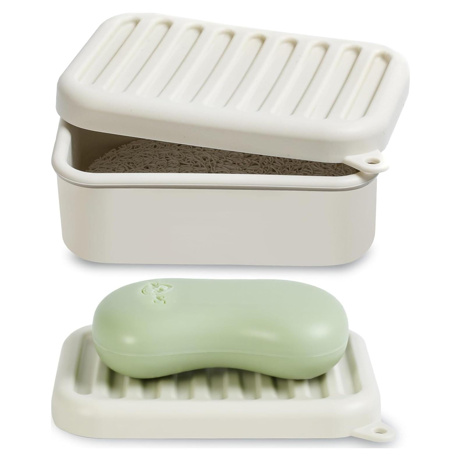 Estuche de Jabón de Viaje MtBoi Silicona a Prueba de Fugas