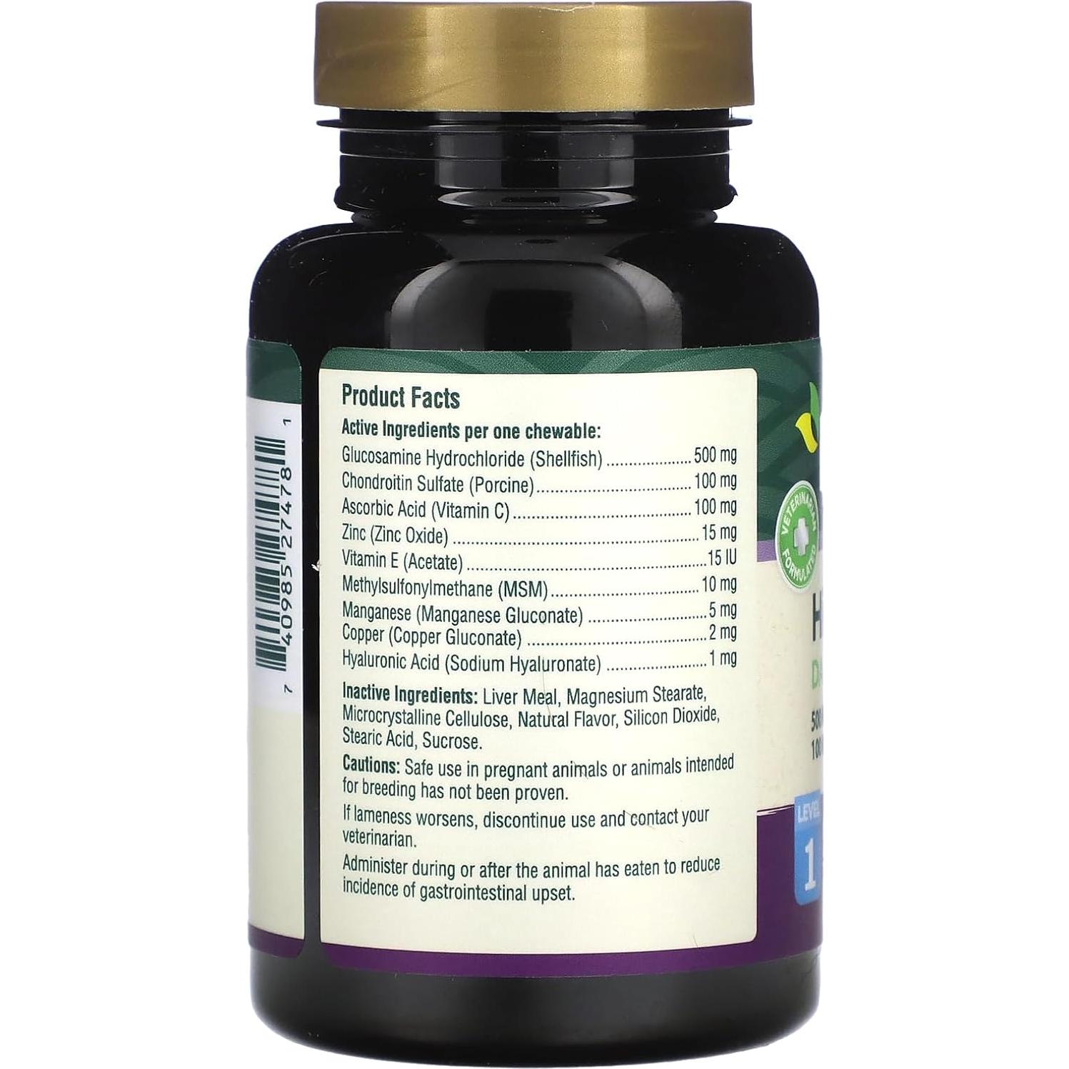 Suplemento Articular Petnc Natural Care Nivel 1 para Perros Jóvenes - 60 Masticables