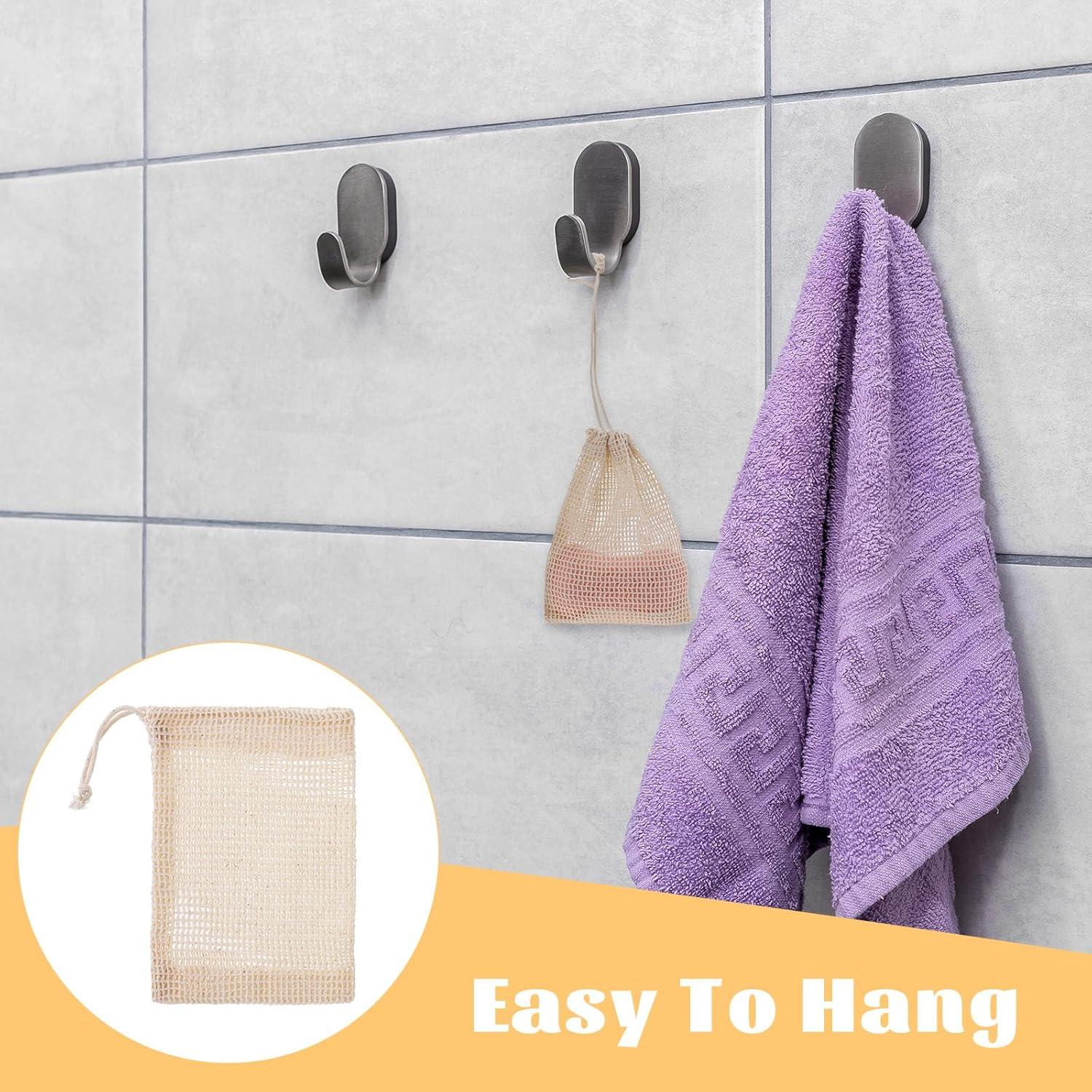 Bolsas de Jabón de Sisal Natural Vin Beauty - Paquete de 5 Unidades