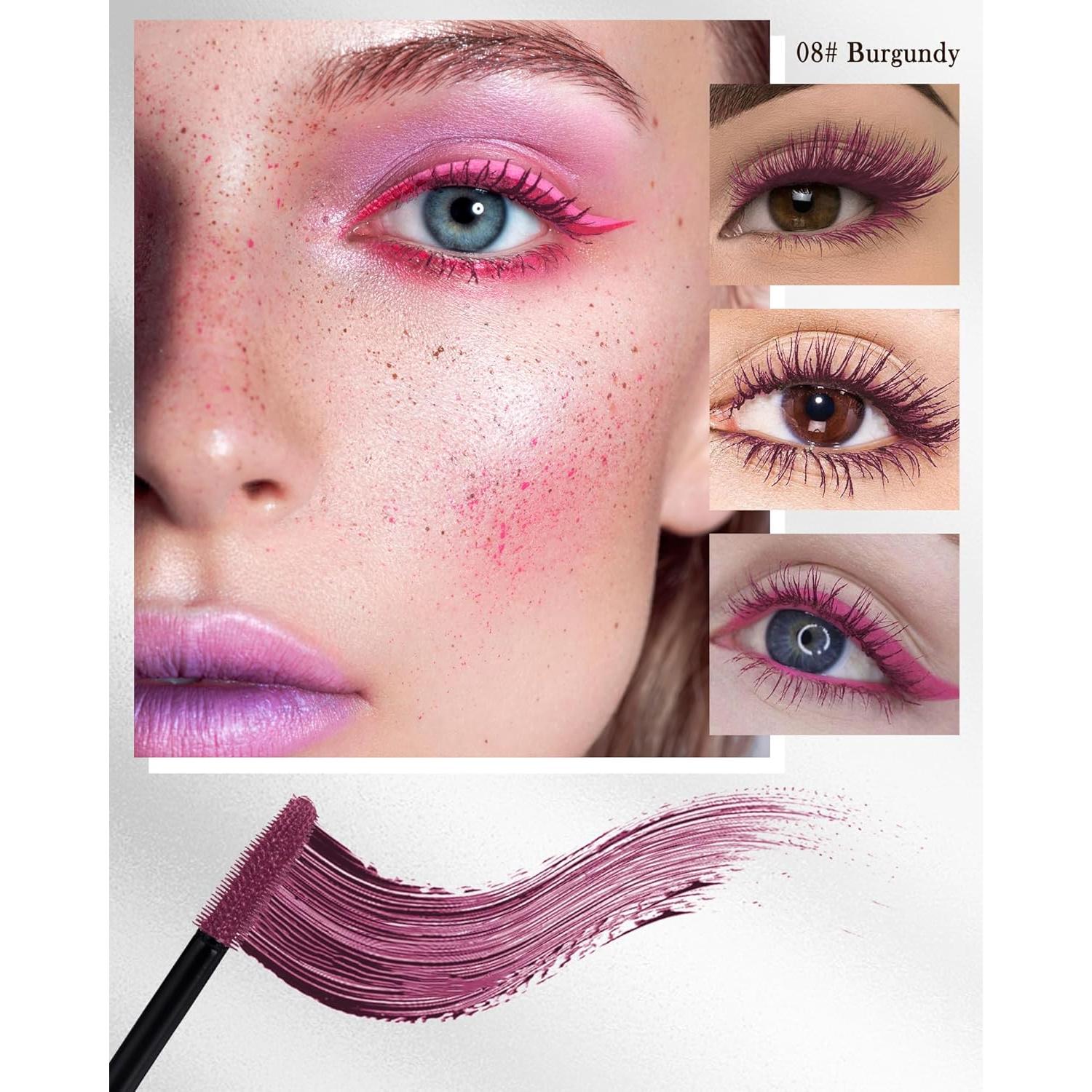 Máscara Burgundy 5D Larga Duración Impermeable LYSdefeu