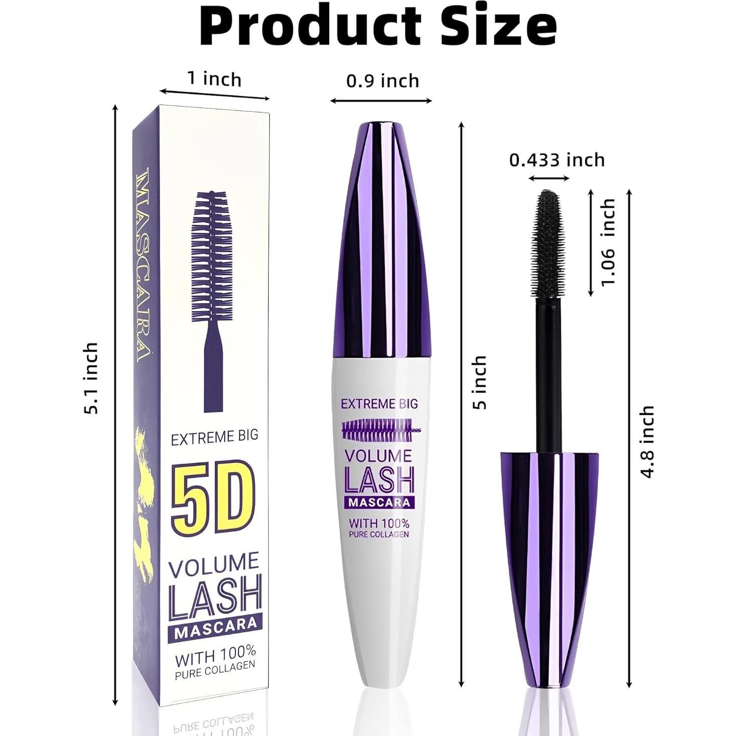 Máscara Burgundy 5D Larga Duración Impermeable LYSdefeu