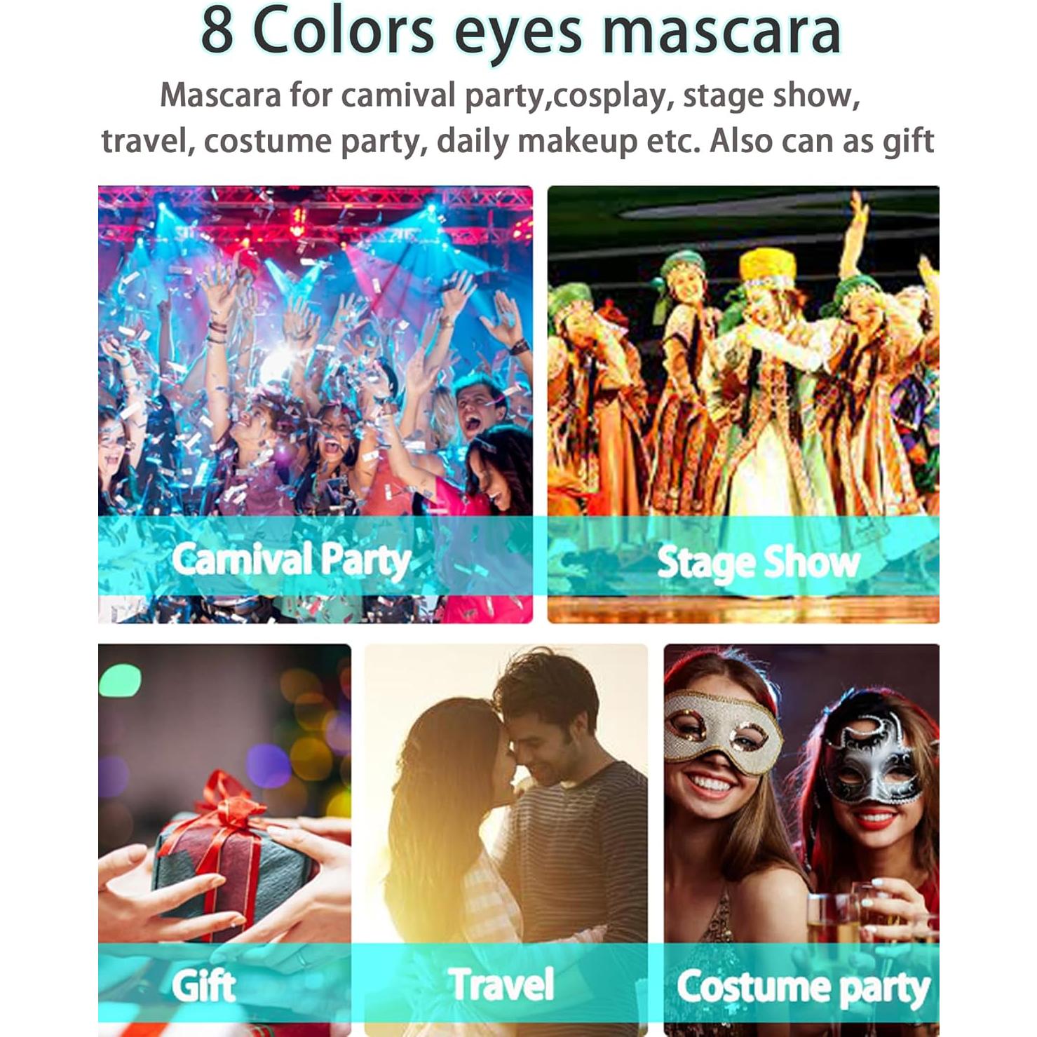 Máscara Burgundy 5D Larga Duración Impermeable LYSdefeu