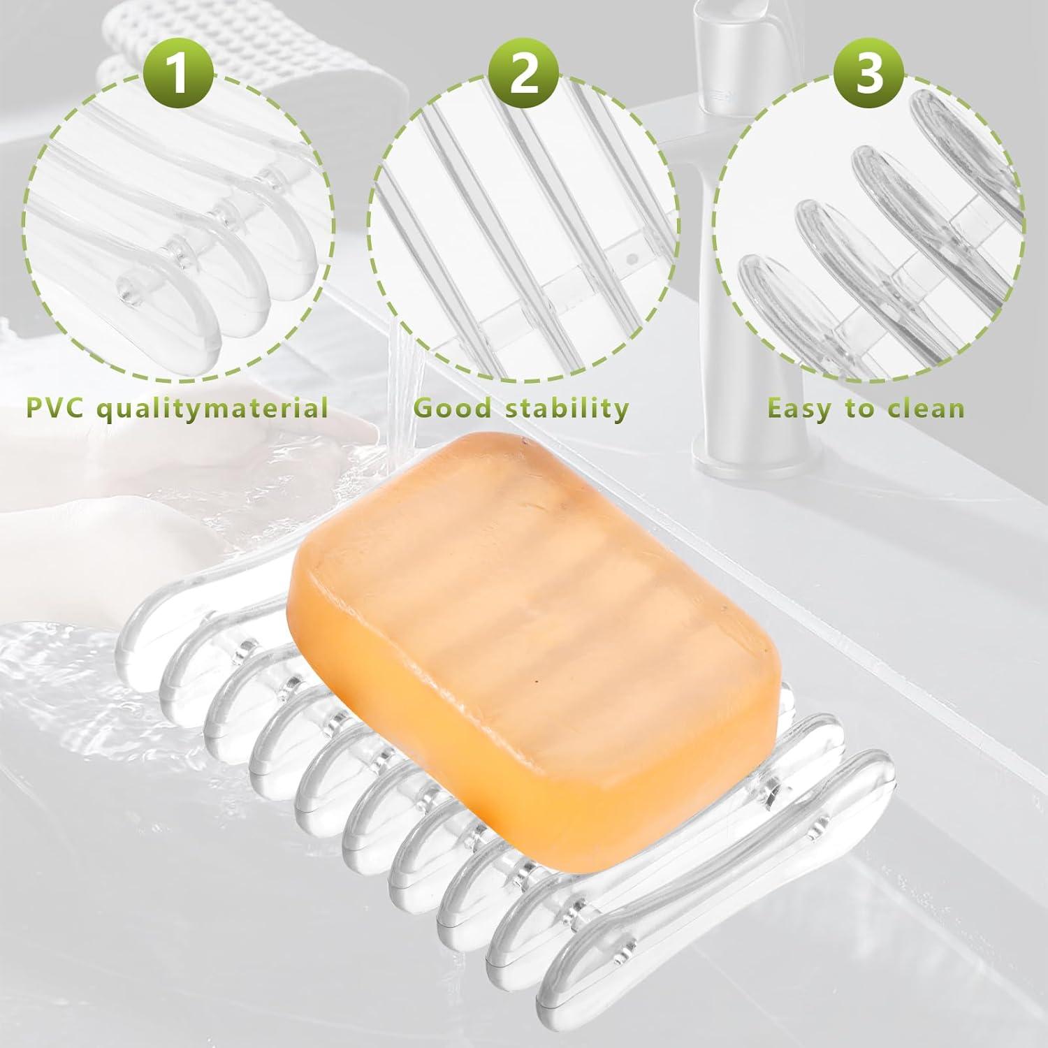 Paquete de 2 Soportes para Jabón Teaaha - Drenaje Eficiente