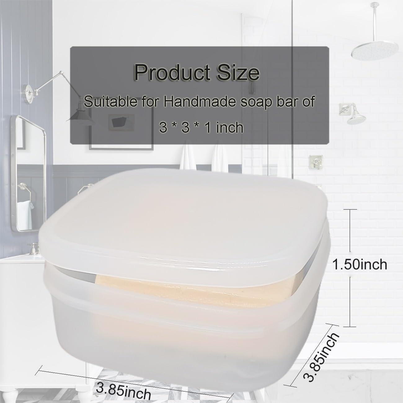 Estuche de Jabón de Viaje Vonpri Cuadrado 10.2x10.2cm