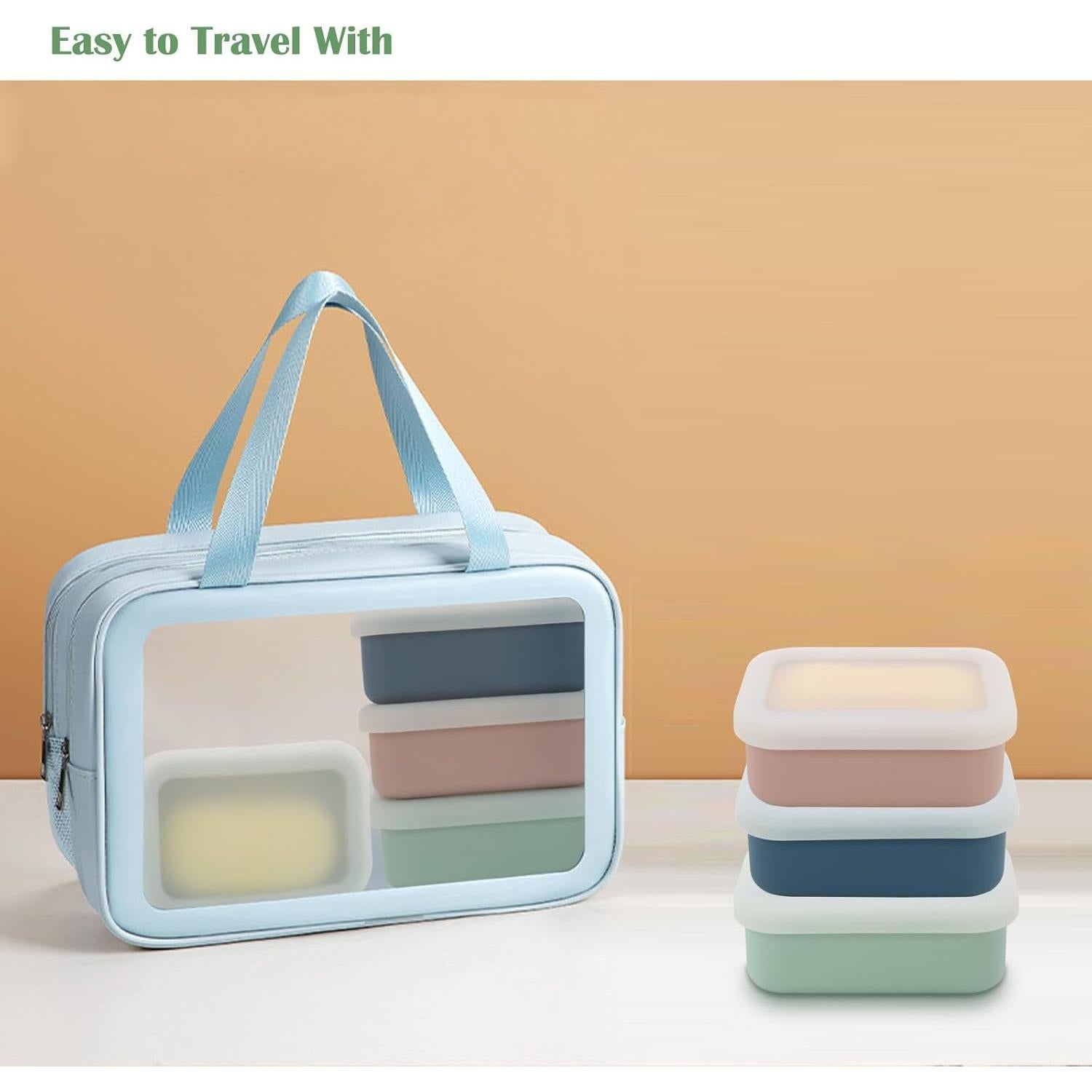 Estuche de Jabón Olamar Portátil Verde Pequeño a Prueba de Fugas