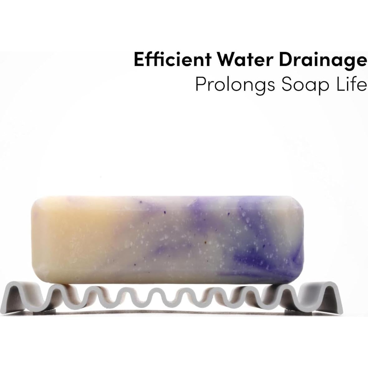 Jabonera de Aluminio Anodizado xympo - Paquete de 2, Antideslizante