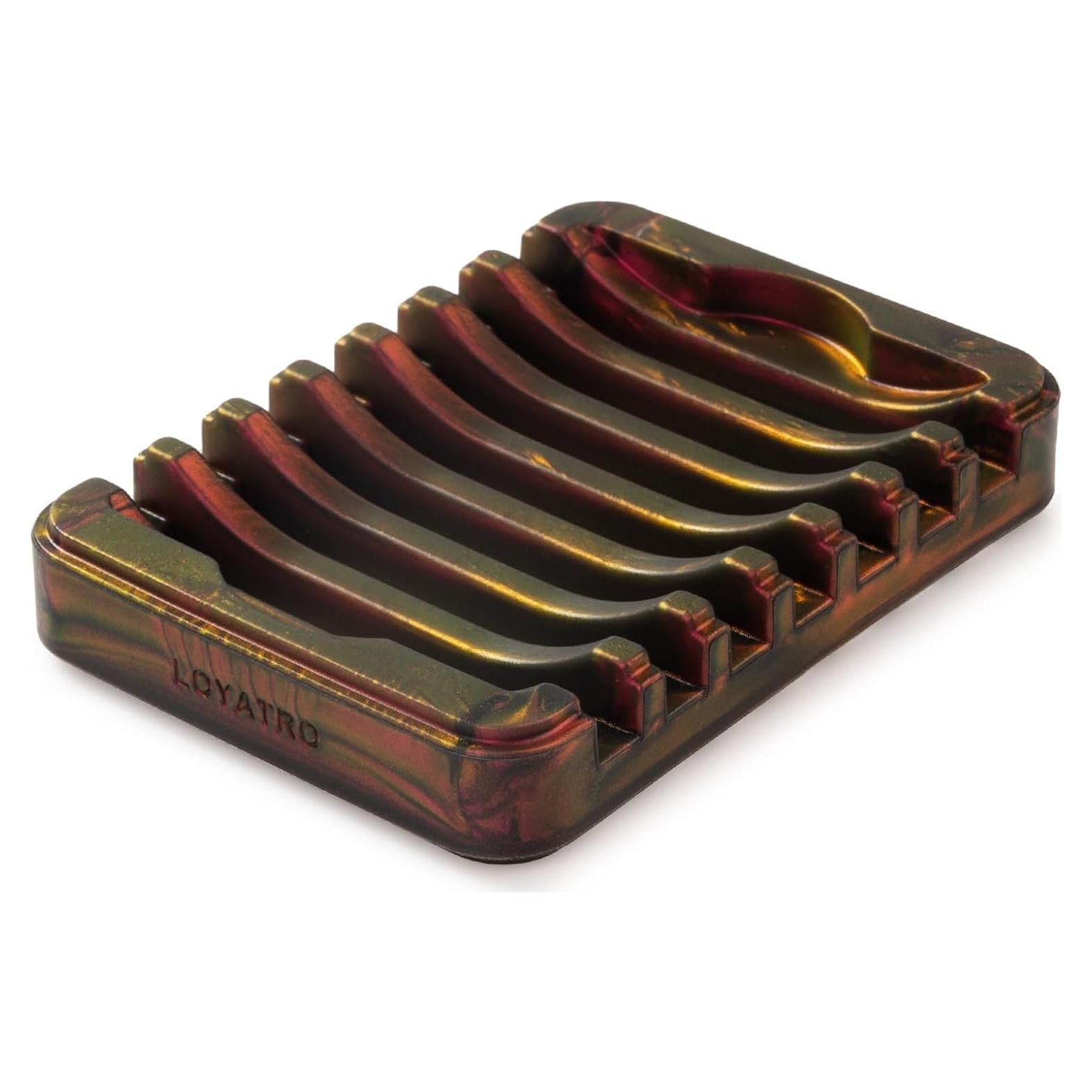 Soporte de Jabón en Barra LOYATRO Silicona Rojo 11x8 cm