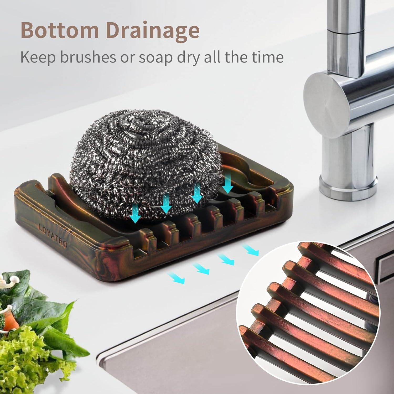 Soporte de Jabón en Barra LOYATRO Silicona Rojo 11x8 cm