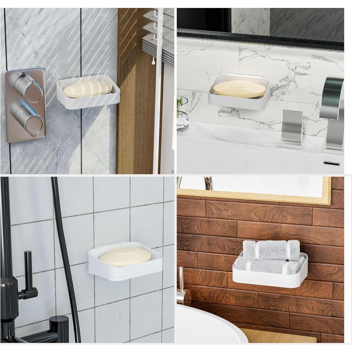 Soporte Adhesivo para Jabón en Barra SuoXing - 2 Piezas