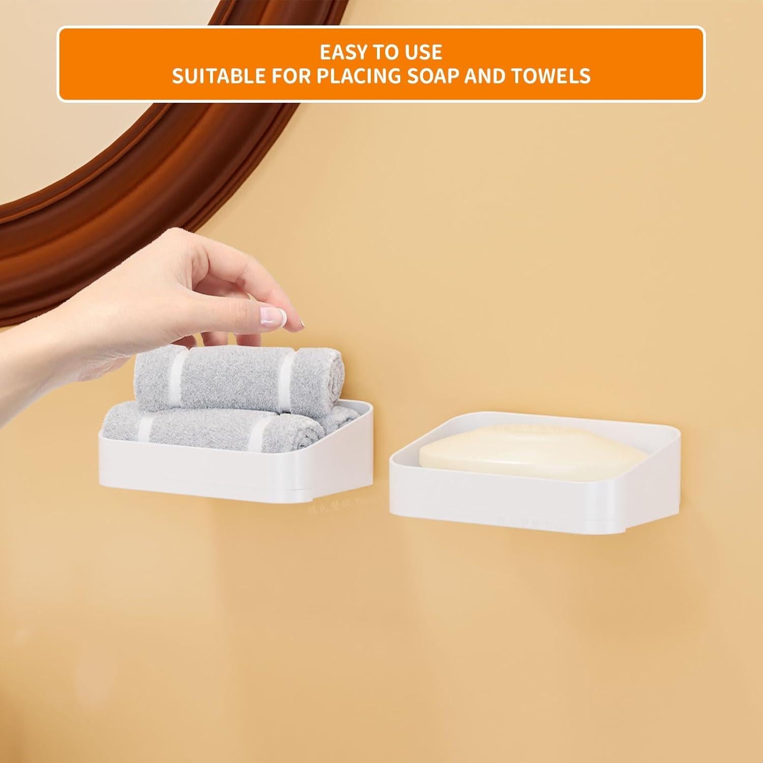 Soporte Adhesivo para Jabón en Barra SuoXing - 2 Piezas