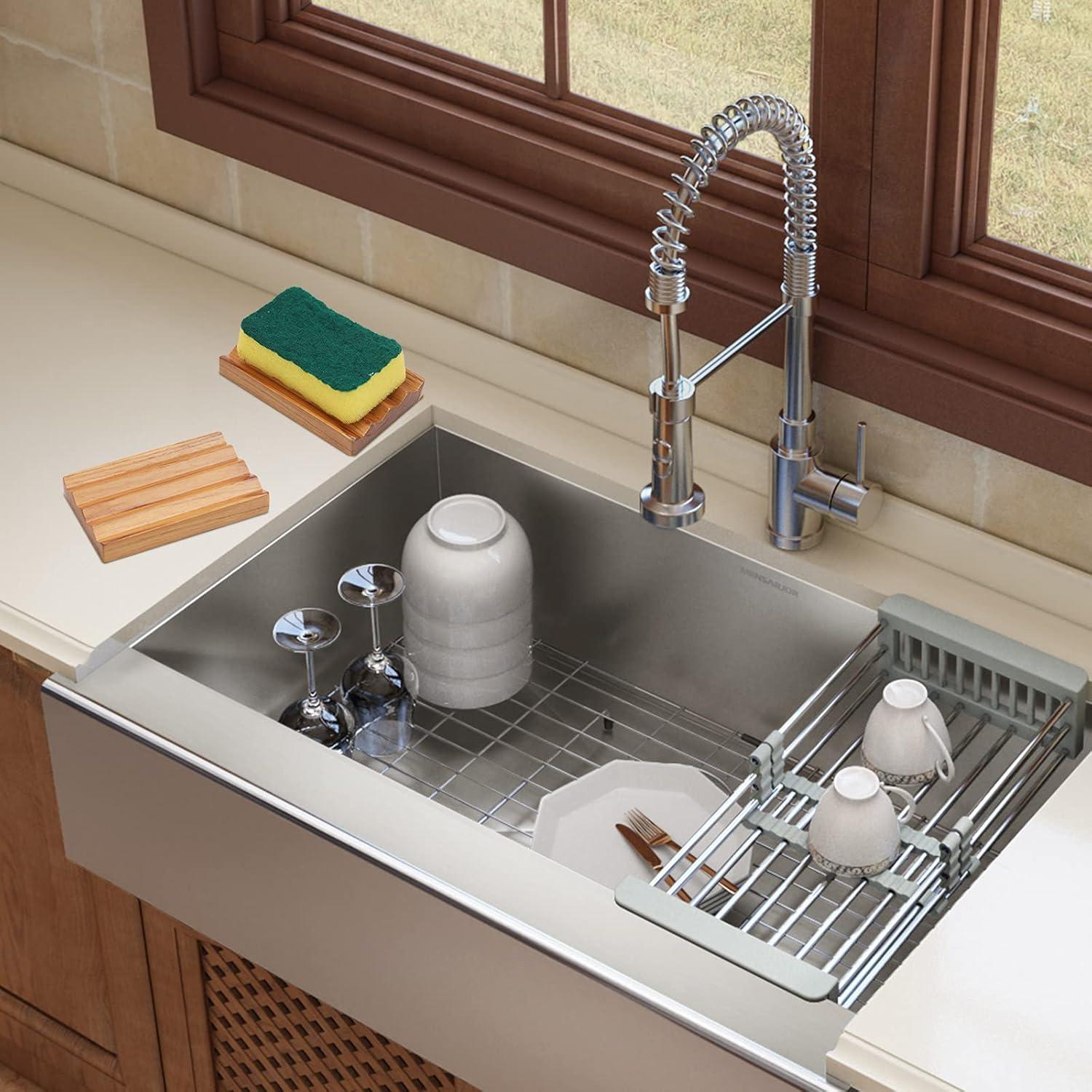 Plato de Jabón Elevado de Madera de Teca HTB - Paquete de 2