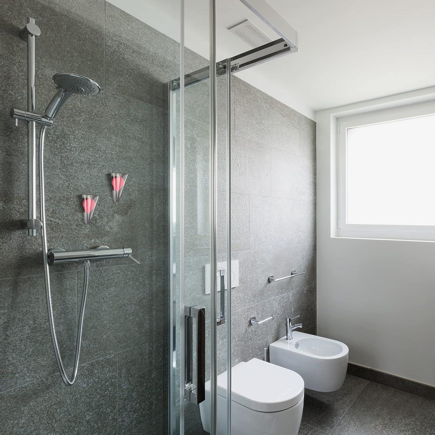 Soporte de Jabón Montado en Pared CHENGU 2 Pcs Transparente