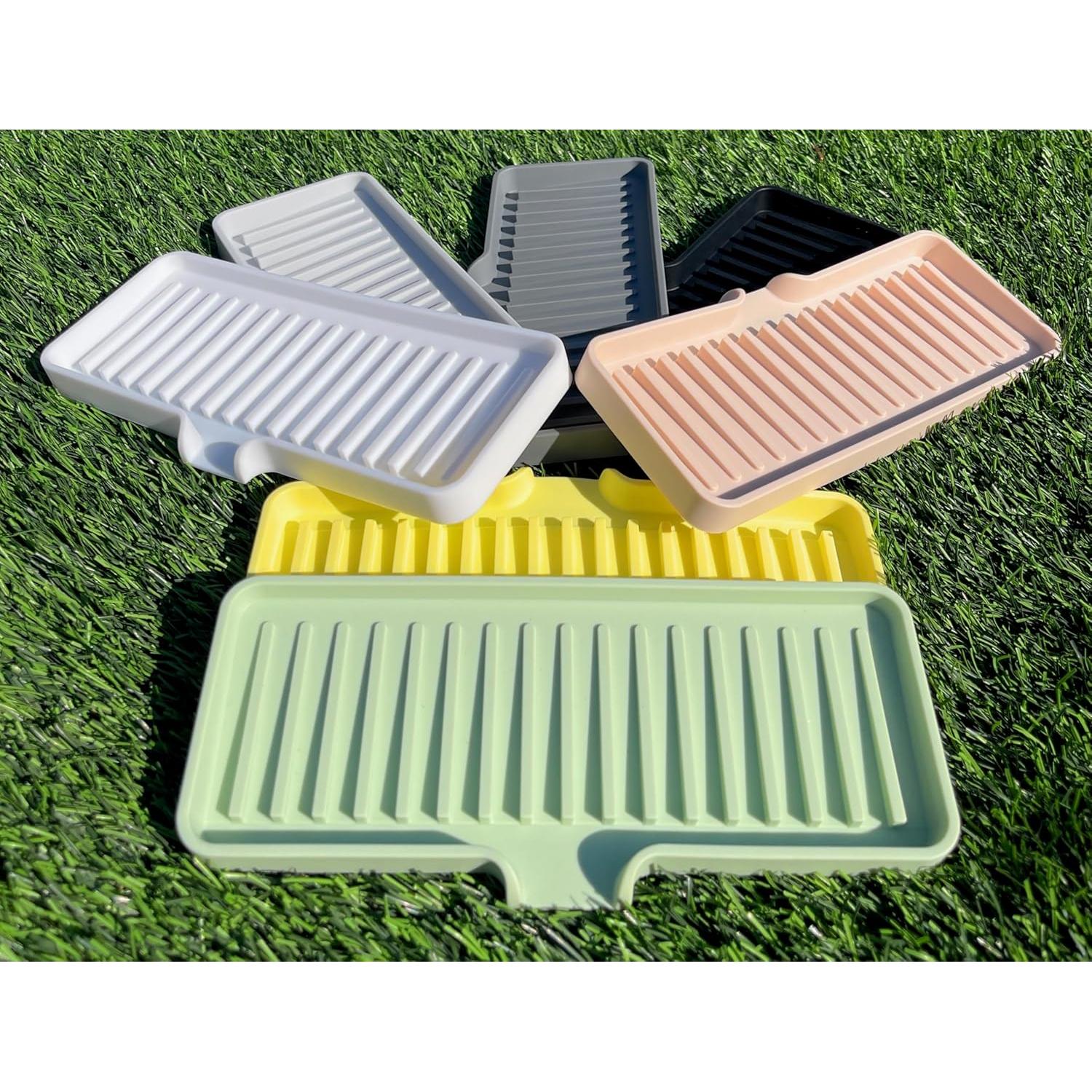 Bandeja de Jabón de Silicona Happitasa 22.86x8.89cm Dólar de Arena