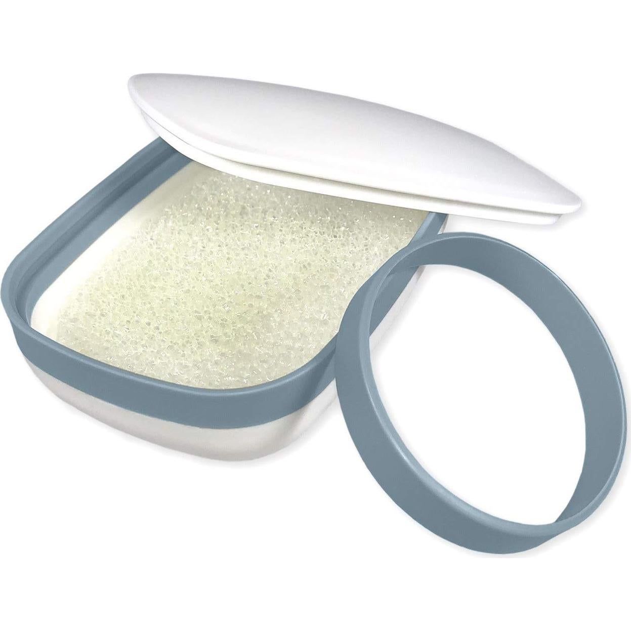 2 Pack Porta Jabones de Viaje Kiasona con Alfombrillas y Banda