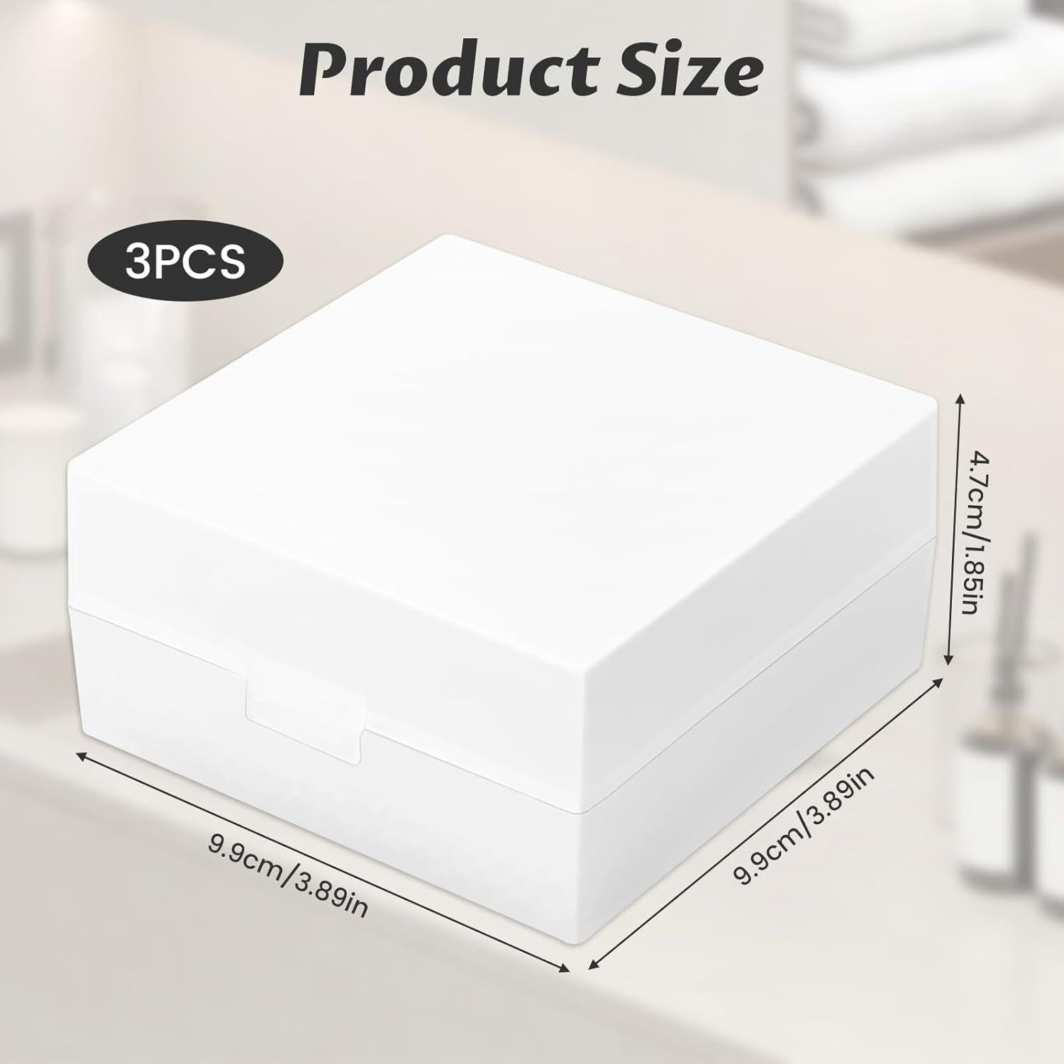 Estuche de Jabón de Viaje Qiuruoo - 3 Piezas, Drenaje