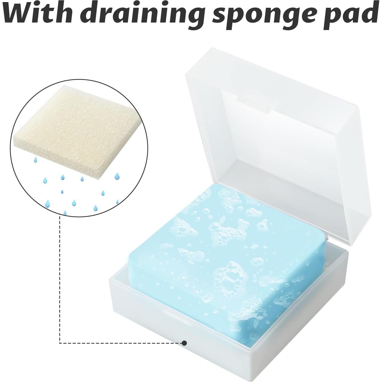 Estuche de Jabón de Viaje Qiuruoo - 3 Piezas, Drenaje