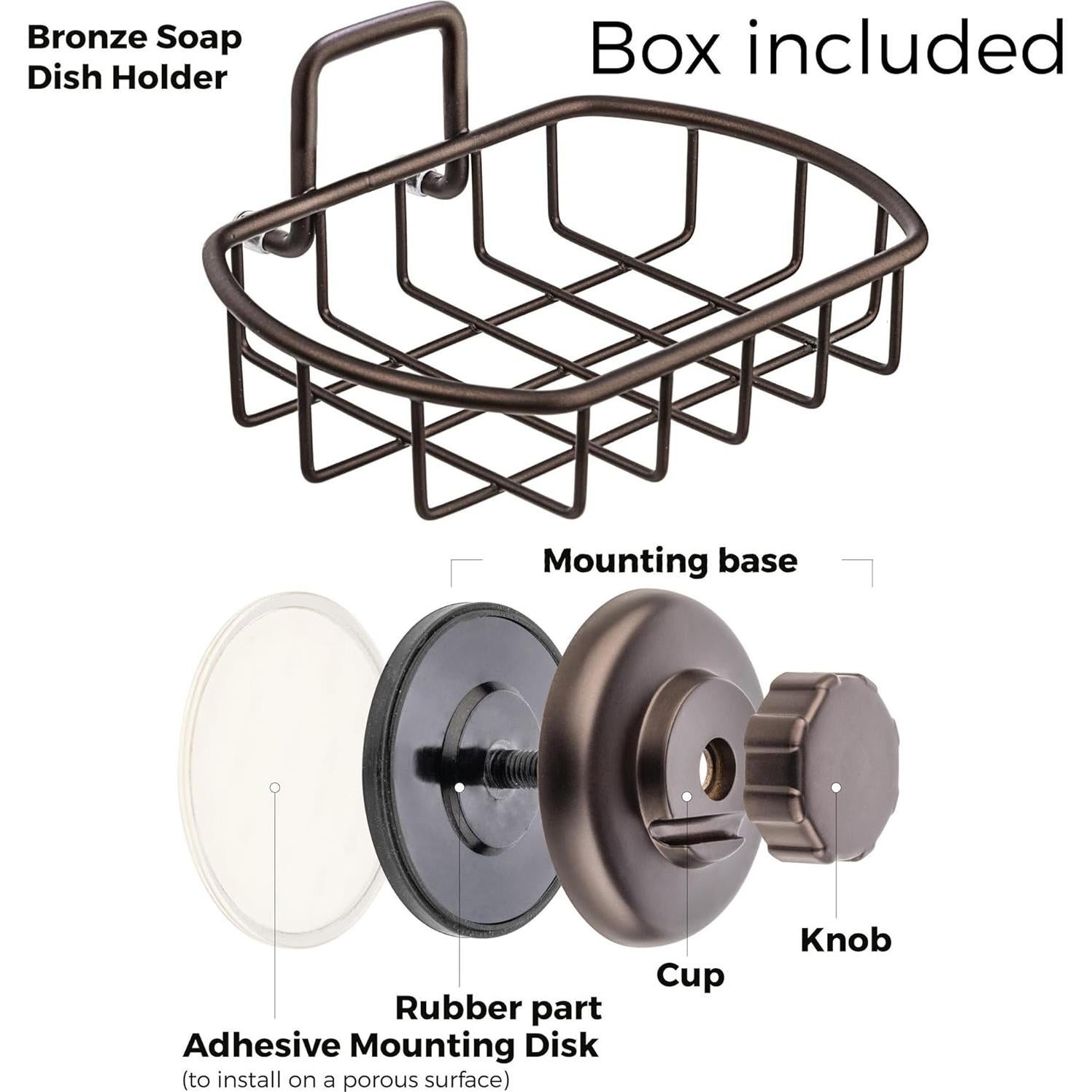 Fregadero de Jabón HASKO Acero Inoxidable Bronce 11.48x13.49cm