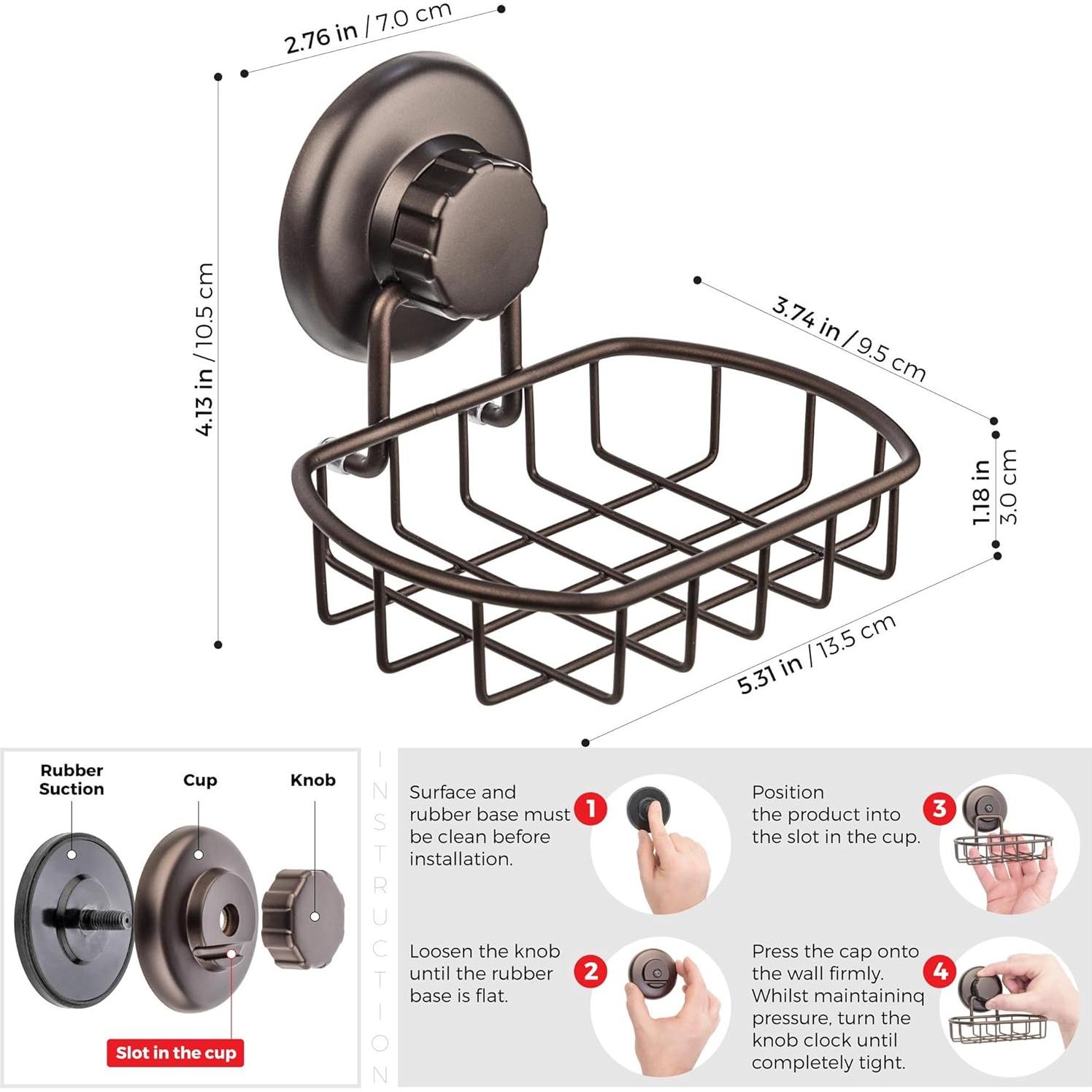 Fregadero de Jabón HASKO Acero Inoxidable Bronce 11.48x13.49cm