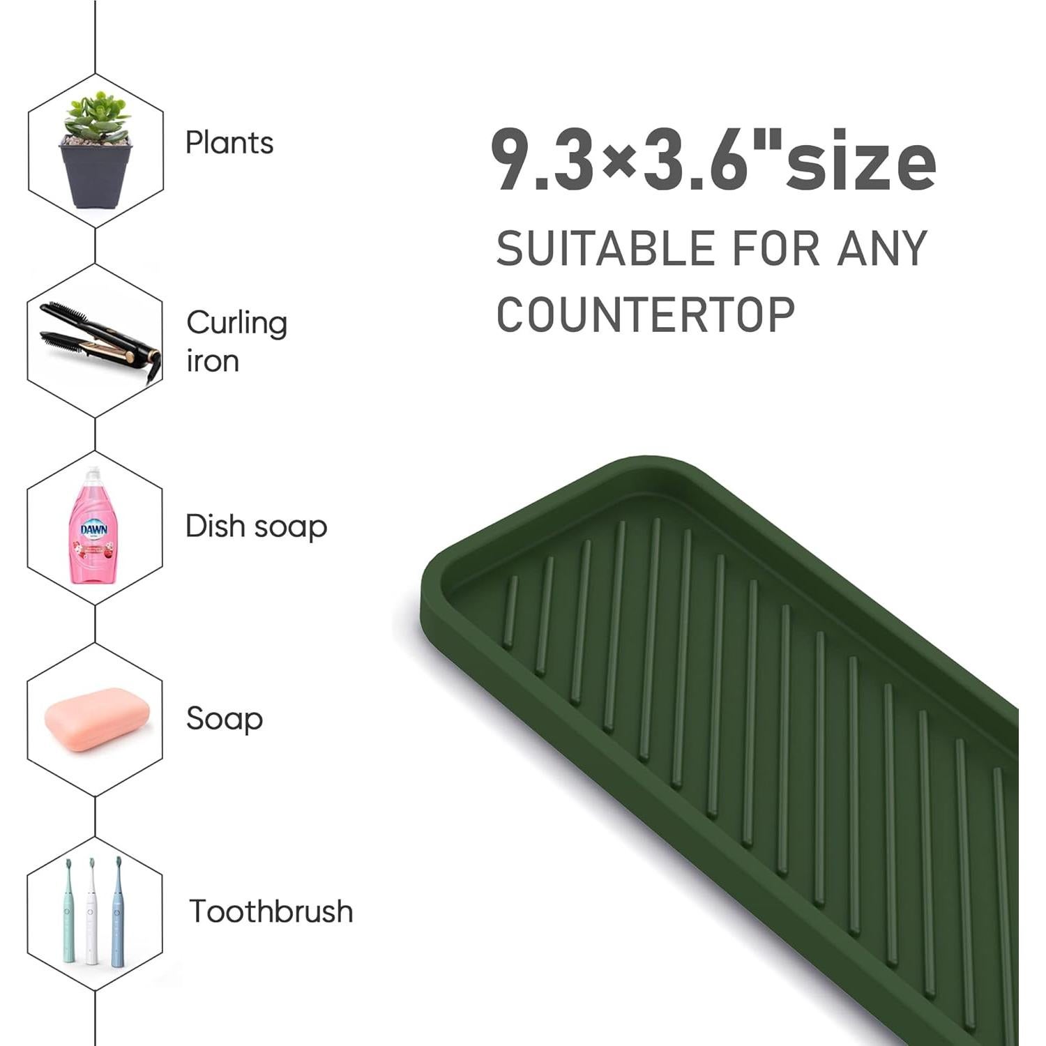 Soporte de Esponja de Silicona EG-SIPRO 23.6x9.1cm Antideslizante