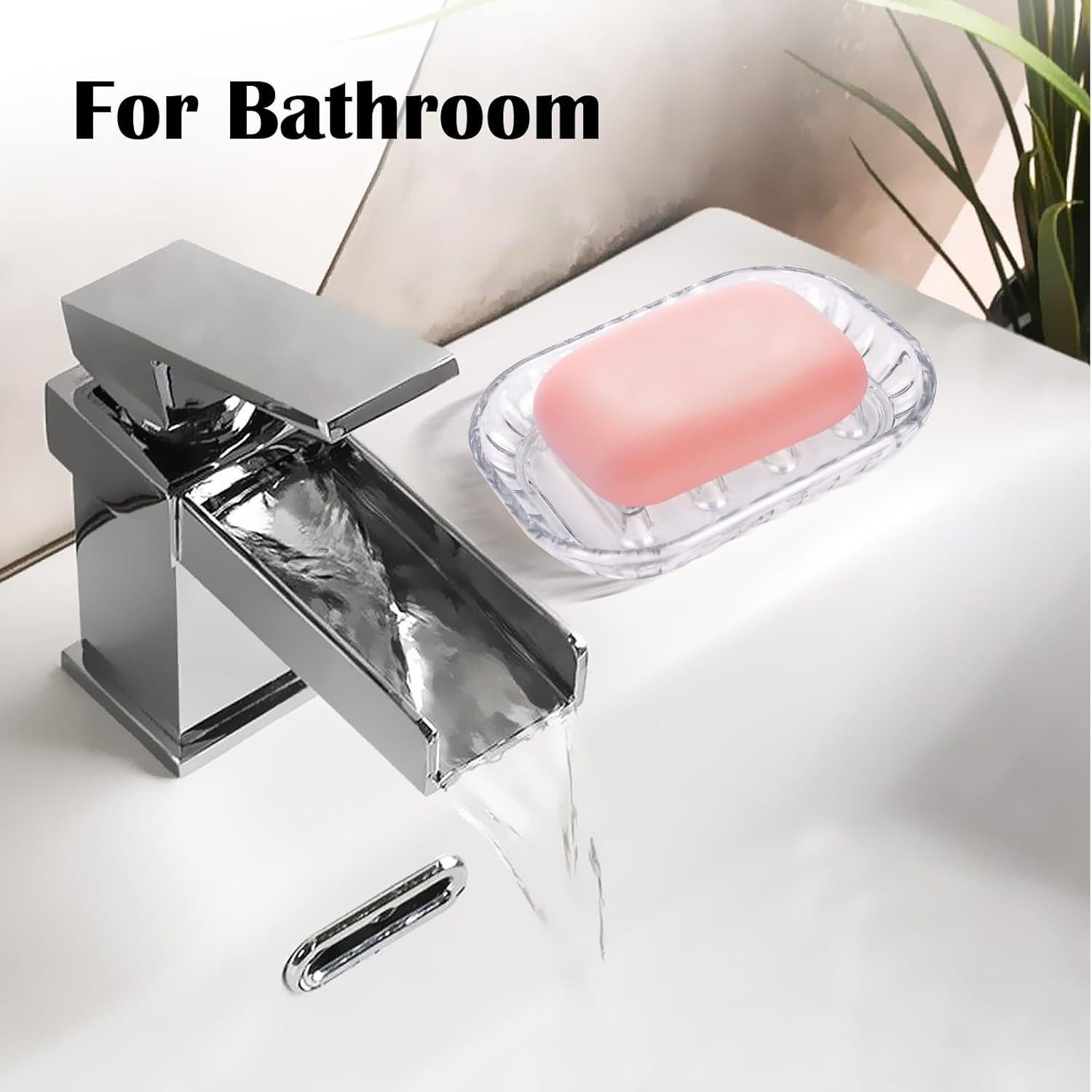 Soporte para Jabón AMUONTY - Paquete de 2, Transparente