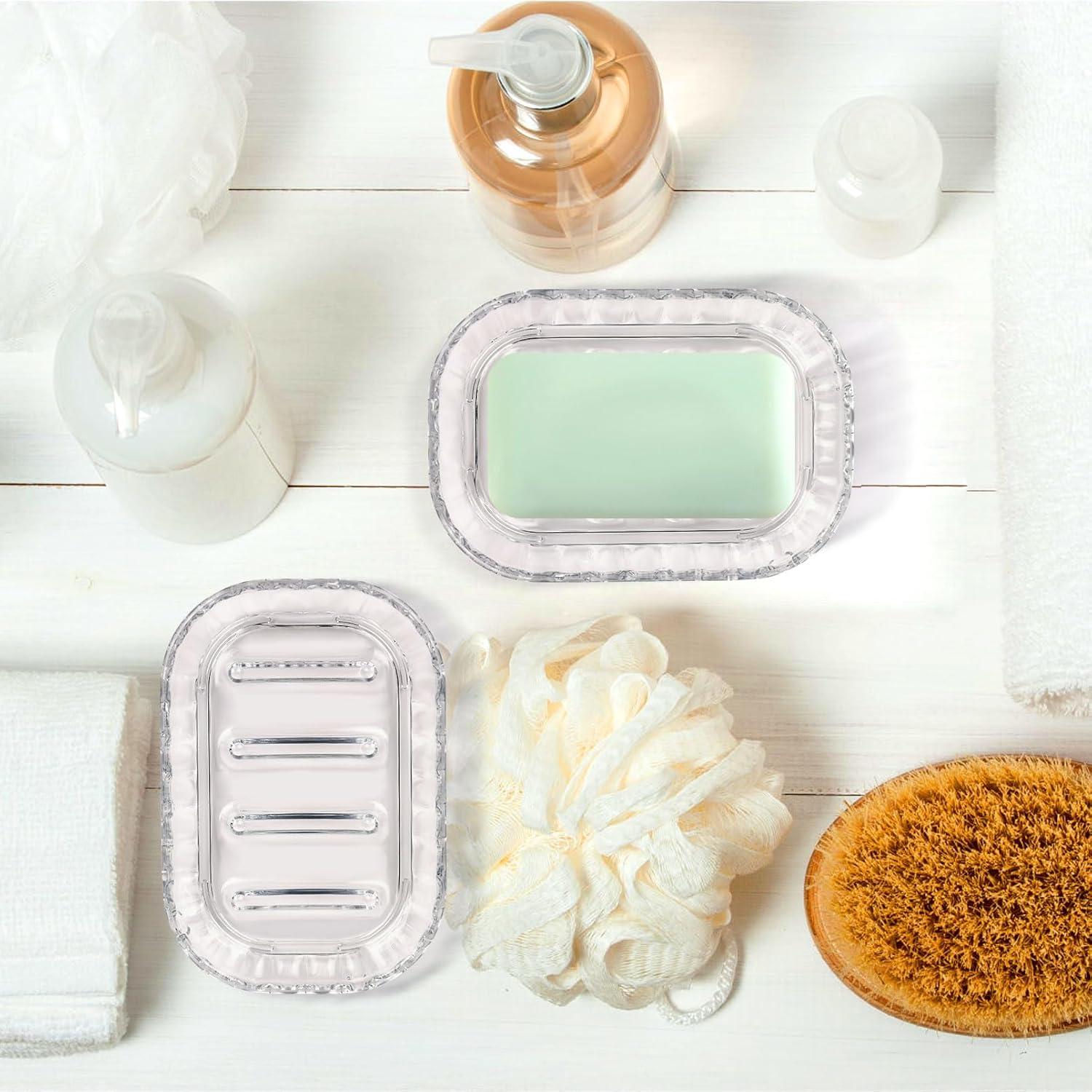 Soporte para Jabón AMUONTY - Paquete de 2, Transparente