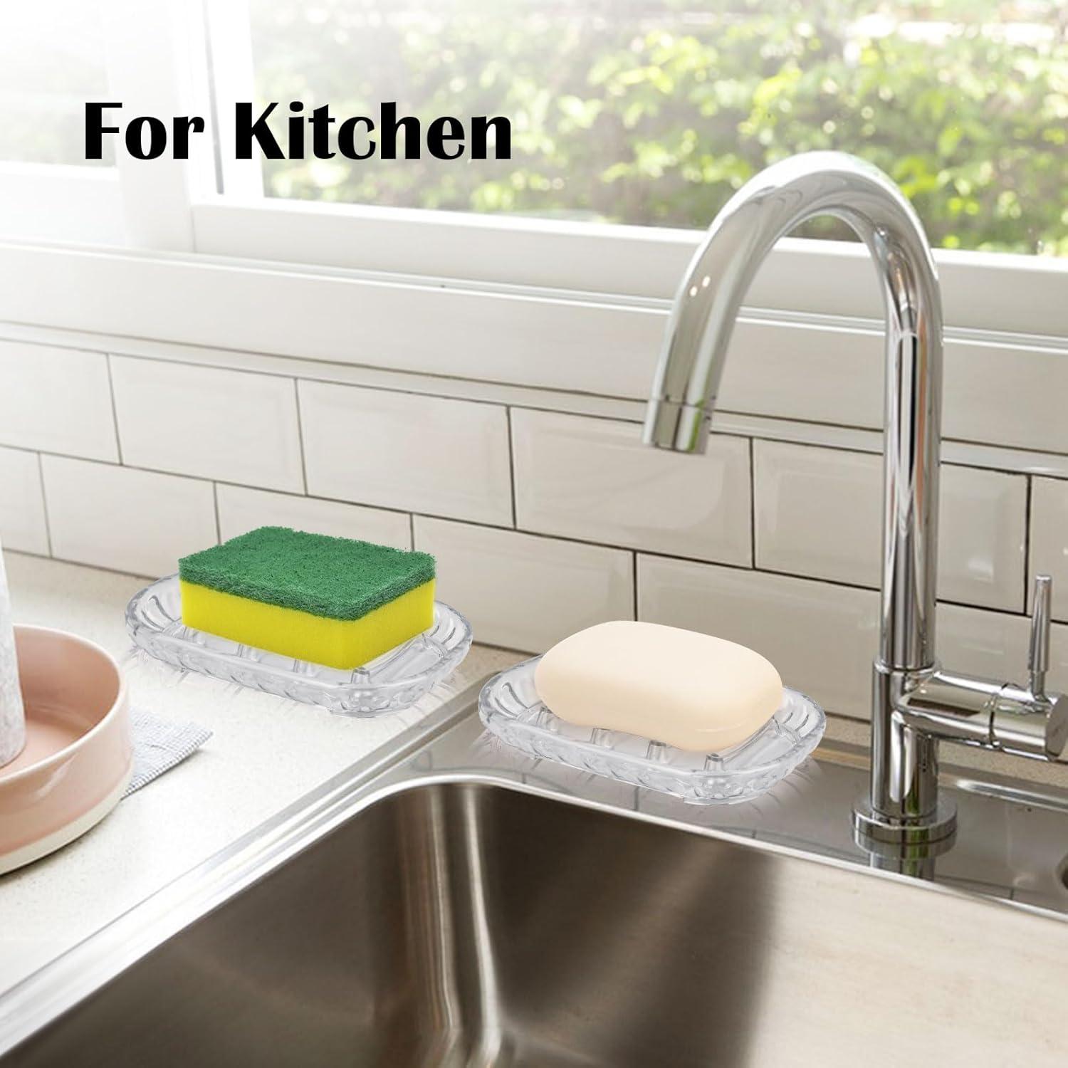 Soporte para Jabón AMUONTY - Paquete de 2, Transparente