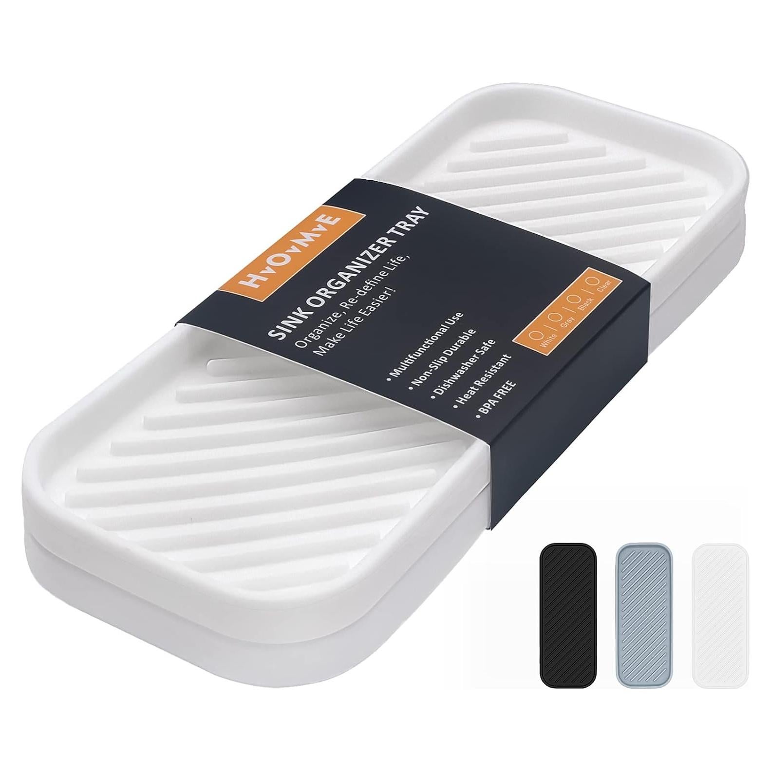 Bandeja Organizadora de Silicona HvOvMvE - 2 Piezas Blanco